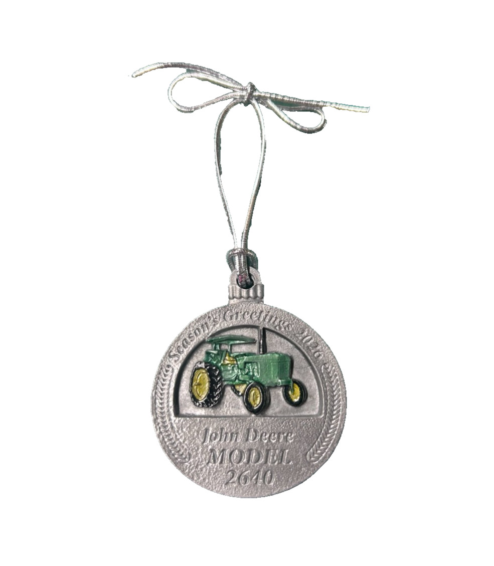 LP90135 - John Deere 2026 Limited Edition Christmas Pewter Ornament 2640 Tractor