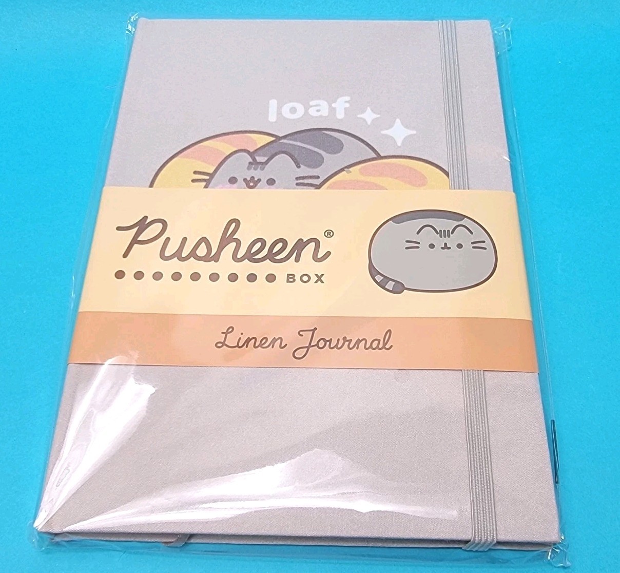 Pusheen Box Paperback Notebook Linen Journal Stationary Sketch Bread Loaf New