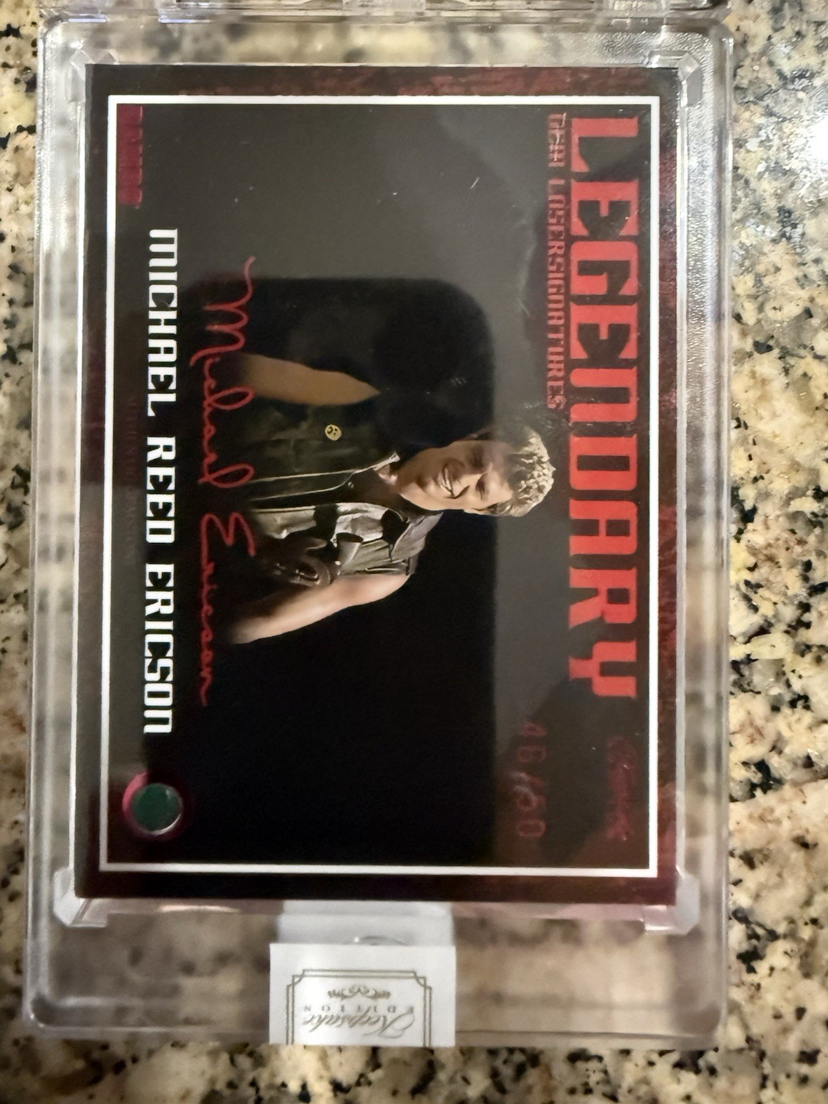Legendary Gem Laser Signatures Michael Reed Ericson /50 Rambokeepsake edition Legendary Gem Laser Signatures Michael Reed Ericson /50 Rambokeepsake edition