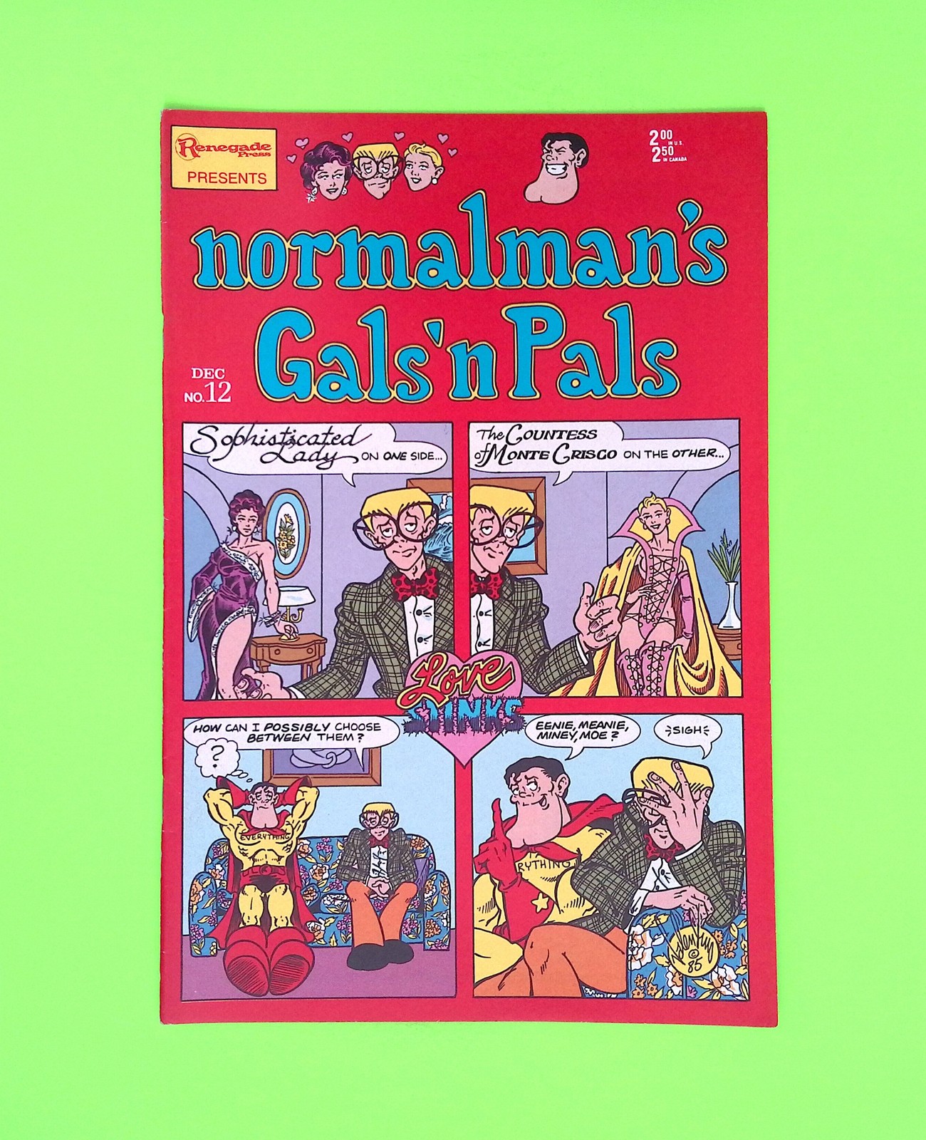 Normalman #12 Renegade Press Higher Grade Comic Book B140-63 Normalman #12 Renegade Press Higher Grade Comic Book B140-63