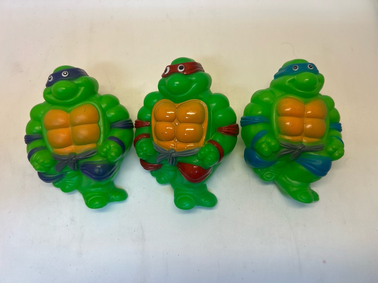 Lot 2 Vintage 1990 TMNT Teenage Ninja Turtles Soft Glow Night Lights WORKS
