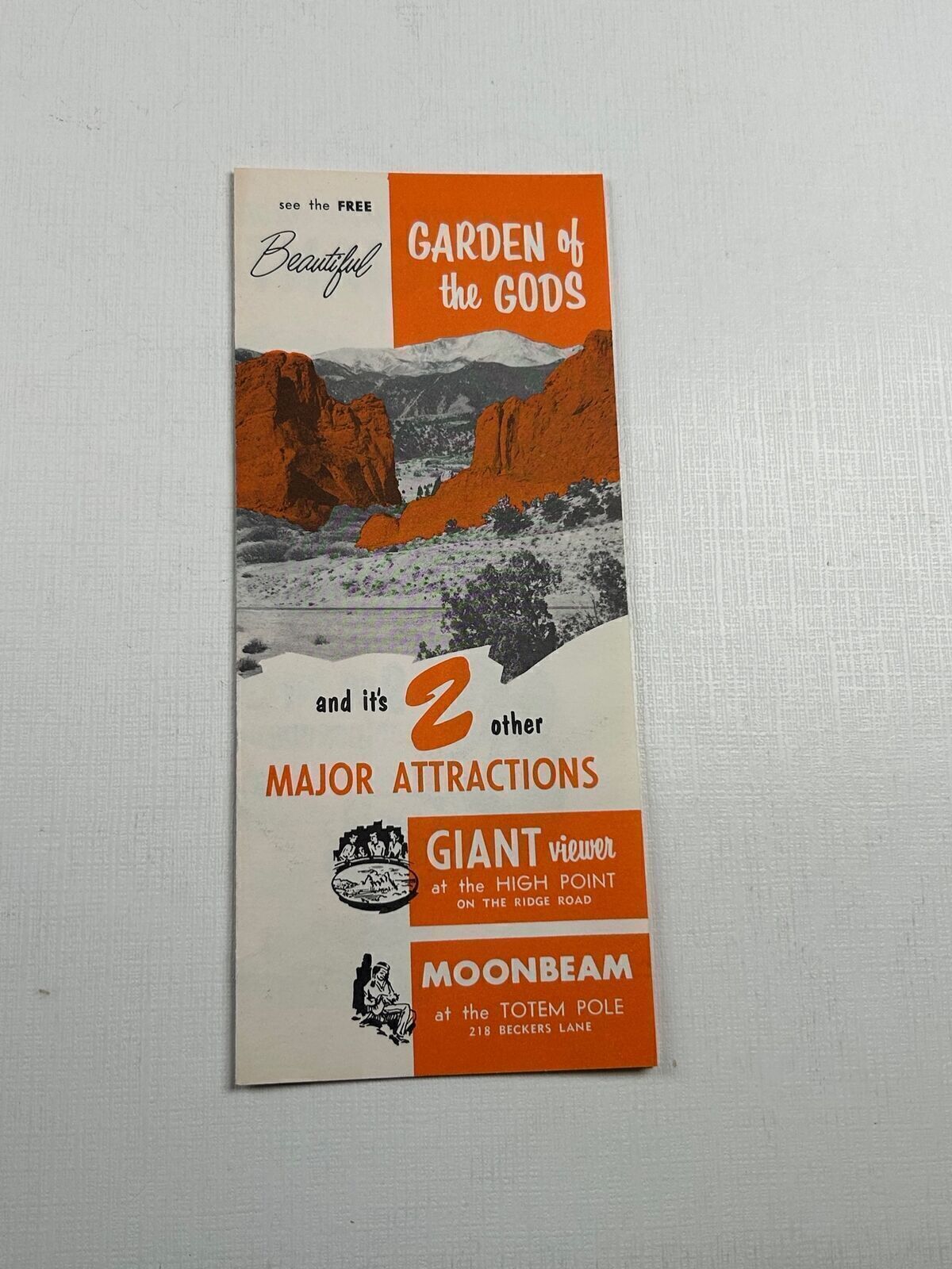 Vintage Travel Brochure Garden of the Gods Colorado CO Vintage Travel Brochure Garden of the Gods Colorado CO