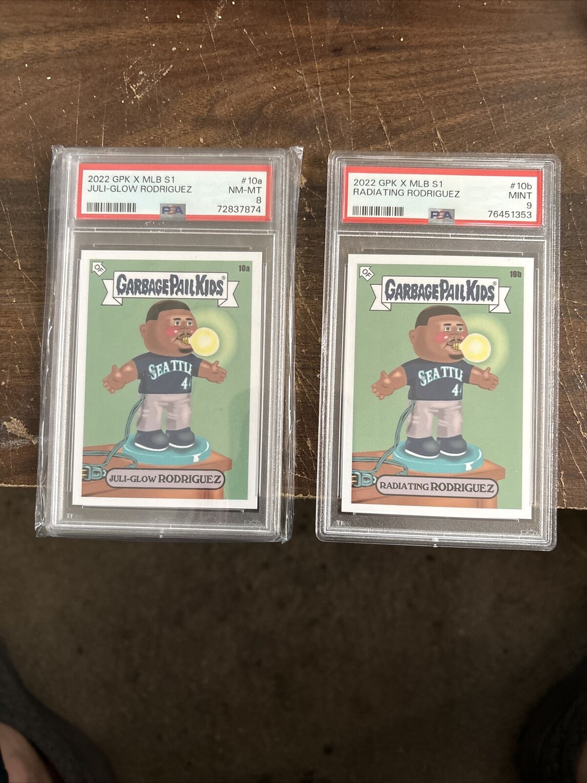 Kieth Shore GPK Series 1 Rodriguez #10a And #10b Certified 9 And 10a 8