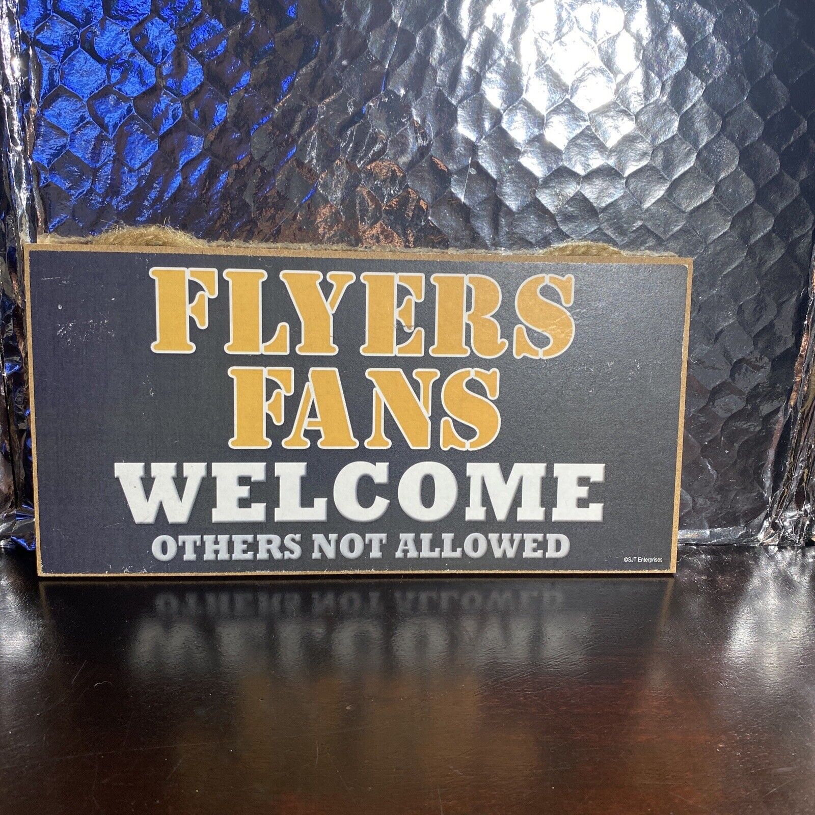 Philadelphia Flyers Sign “flyers Fans Welcome” 11 X 3.5” 2004 Nhl (694)