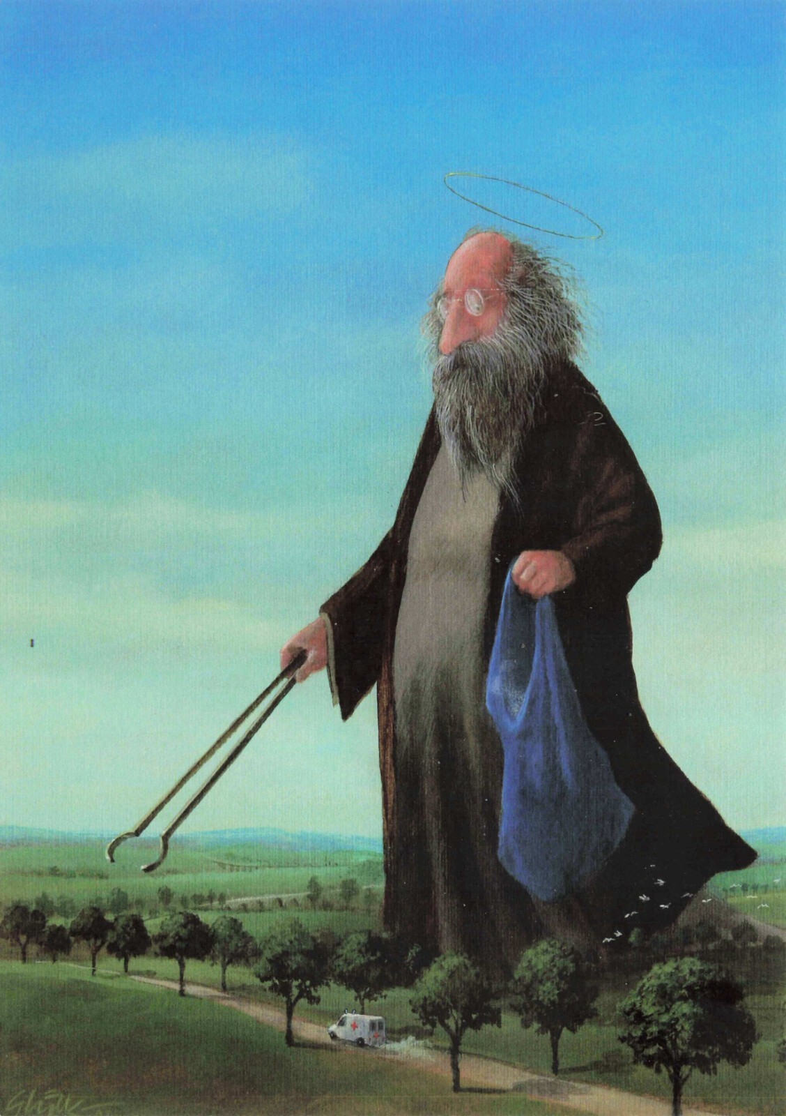 Everything Will Be Fine by Gerhard Gluck Vintage Fantasy Art Postcard Unposted Everything Will Be Fine by Gerhard Gluck Vintage Fantasy Art Postcard Unposted