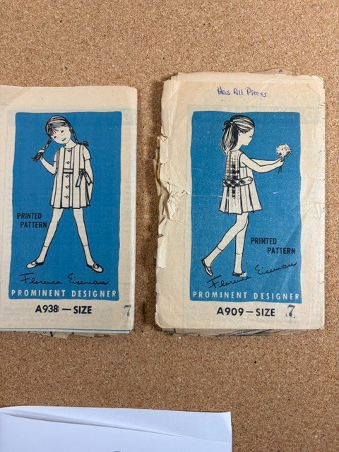 OOP RARE VTG 2 FLORENCE EISEMAN PATTERNS PREVOGUE / BUTTERICK/SIMP SIZE 7 LOT H OOP RARE VTG 2 FLORENCE EISEMAN PATTERNS PREVOGUE / BUTTERICK/SIMP SIZE 7 LOT H