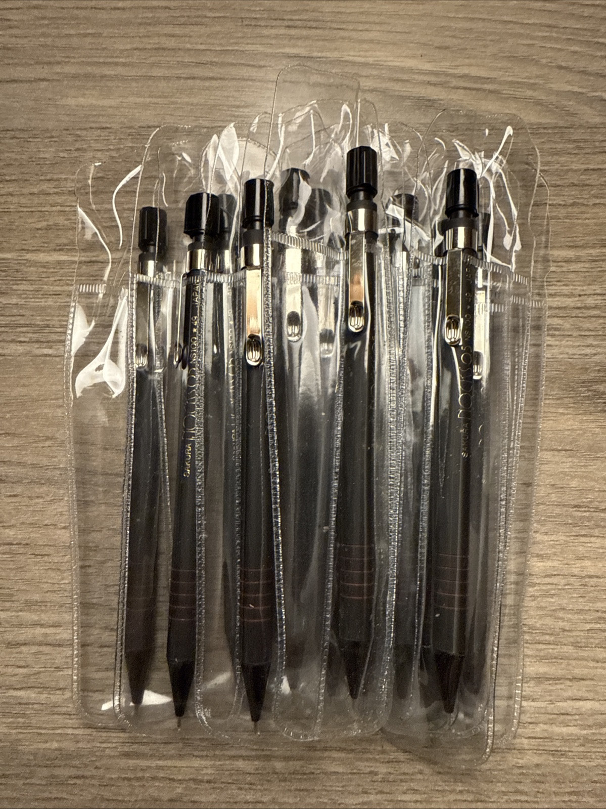 Vintage Sakura Nocks Mechanical Pencil Japan NOS Lot Of 10 Black #49