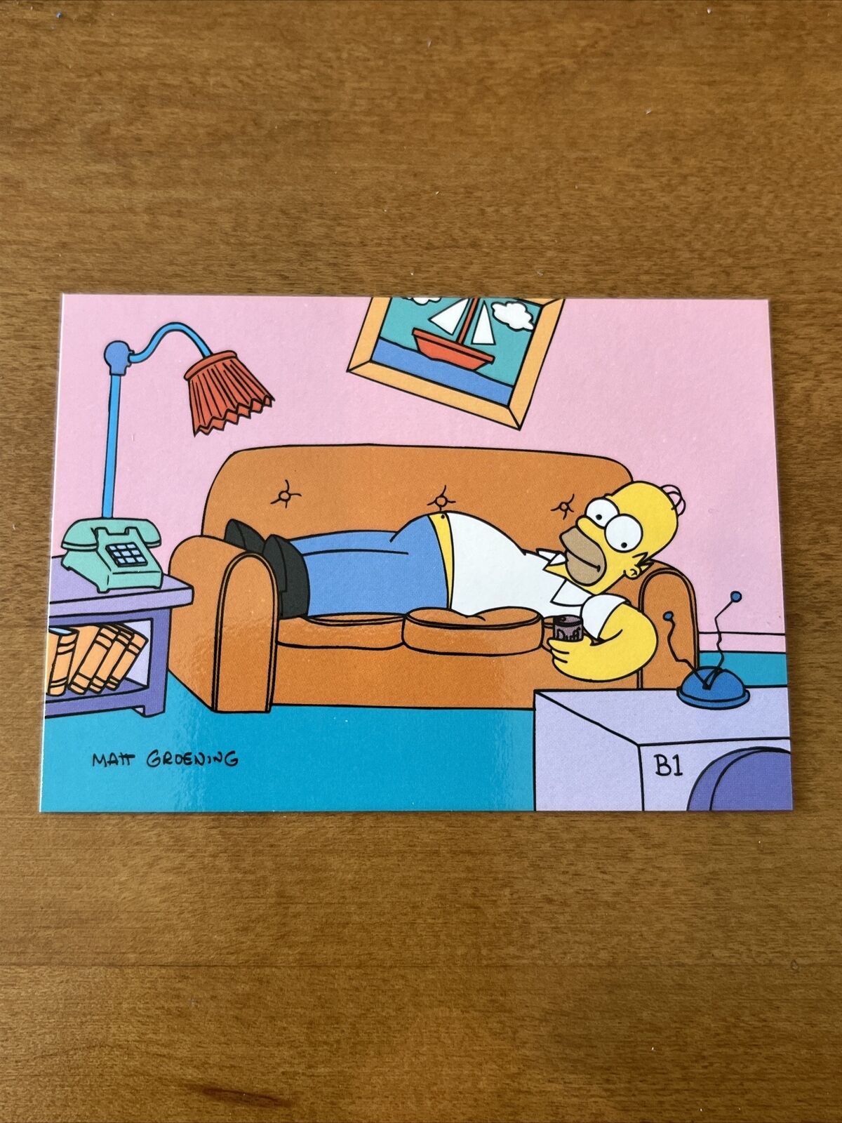 1993 Skybox The Simpsons B1 Promo Card Homer Simpson Bongo Comics 