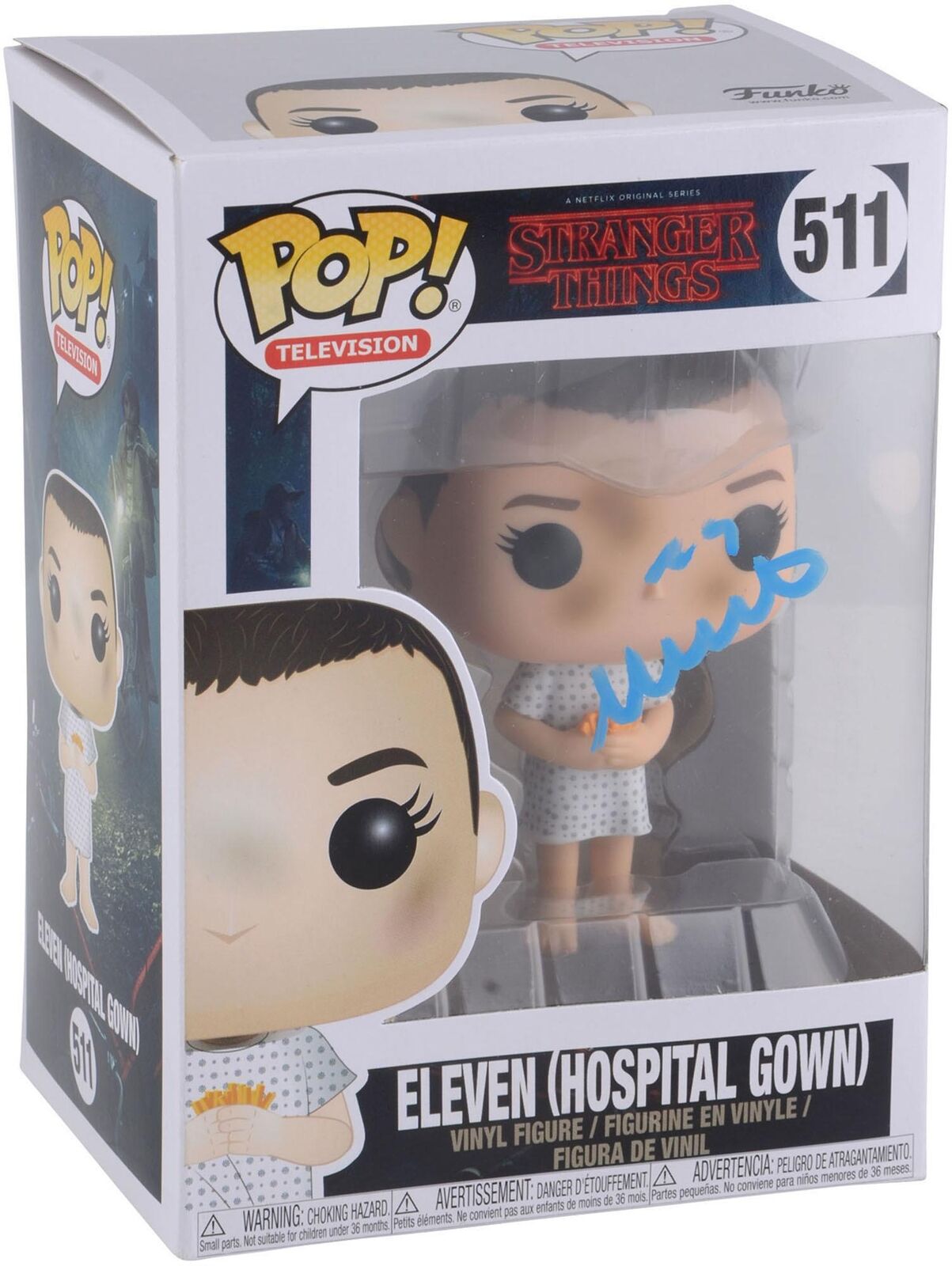 Millie Bobby Brown Stranger Things Autographed #511 Hospital Gown Funko BAS