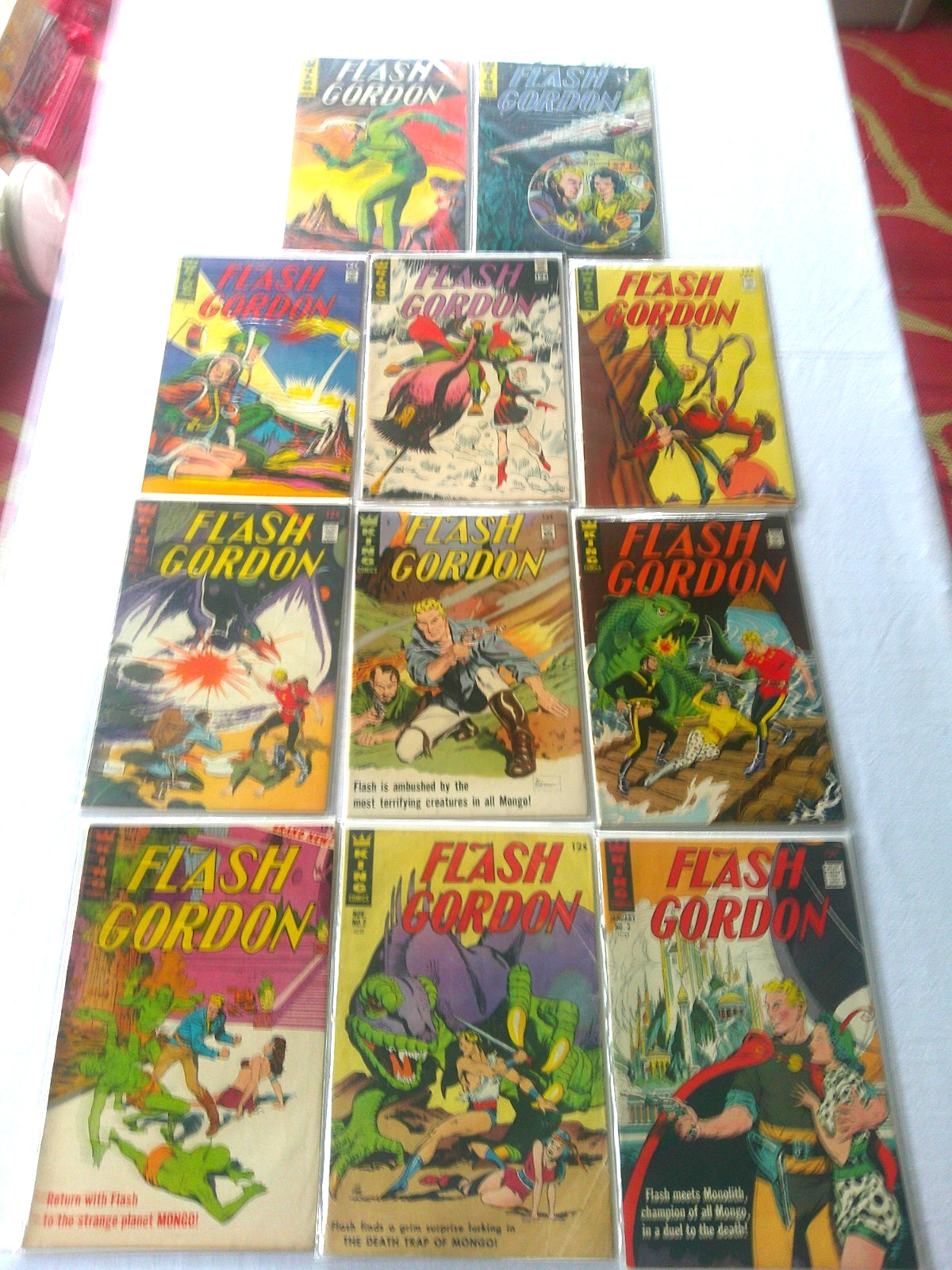 Complete Set of 11 King Flash Gordon Comics #1 thru #11 Al Williamson Signed #1 Complete Set of 11 King Flash Gordon Comics #1 thru #11 Al Williamson Signed #1