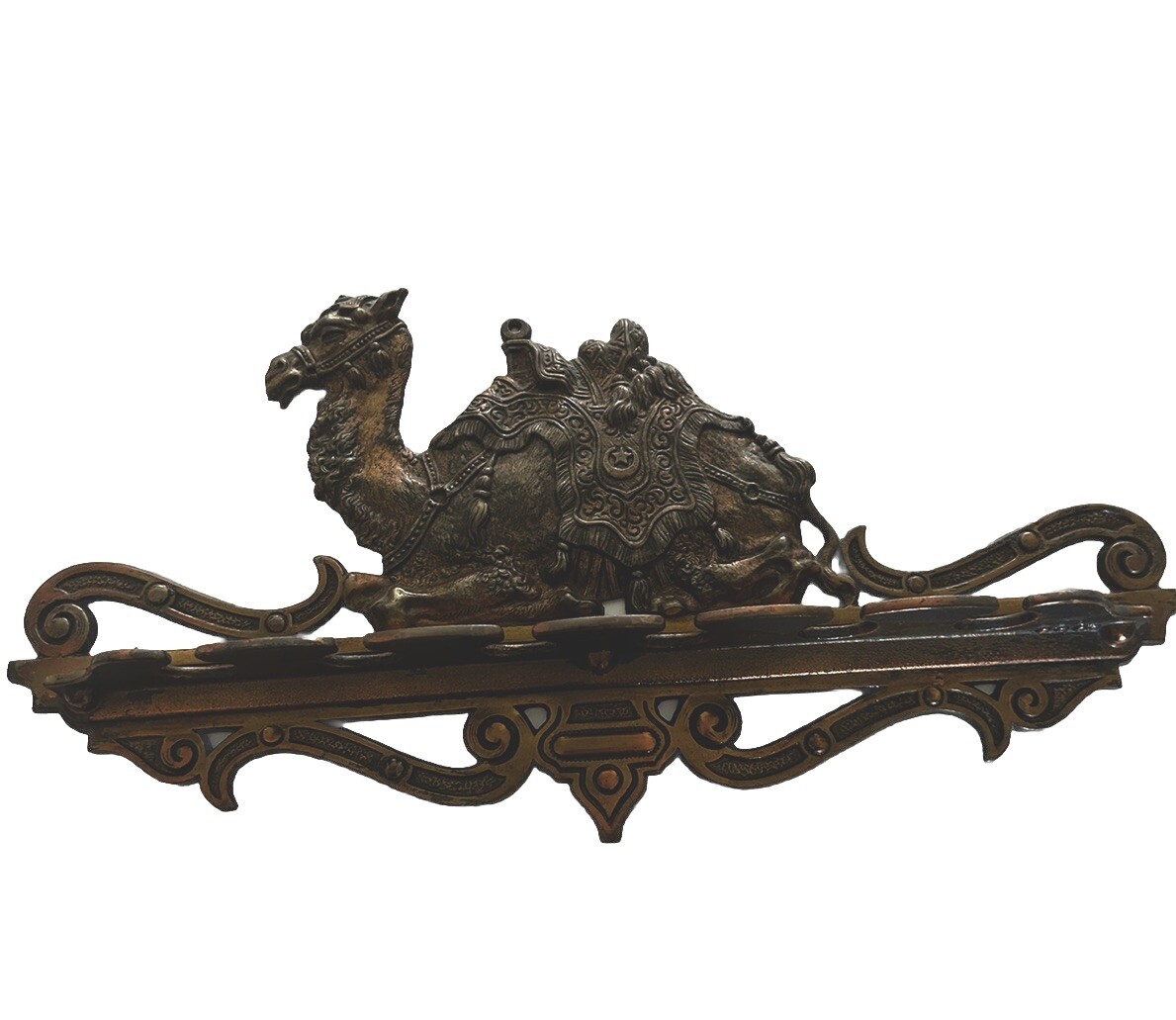 ANTIQUE JUDD CAST IRON CAMEL WALL RACK Pipes Keys Hat Coat Original Art Nouveau ANTIQUE JUDD CAST IRON CAMEL WALL RACK Pipes Keys Hat Coat Original Art Nouveau