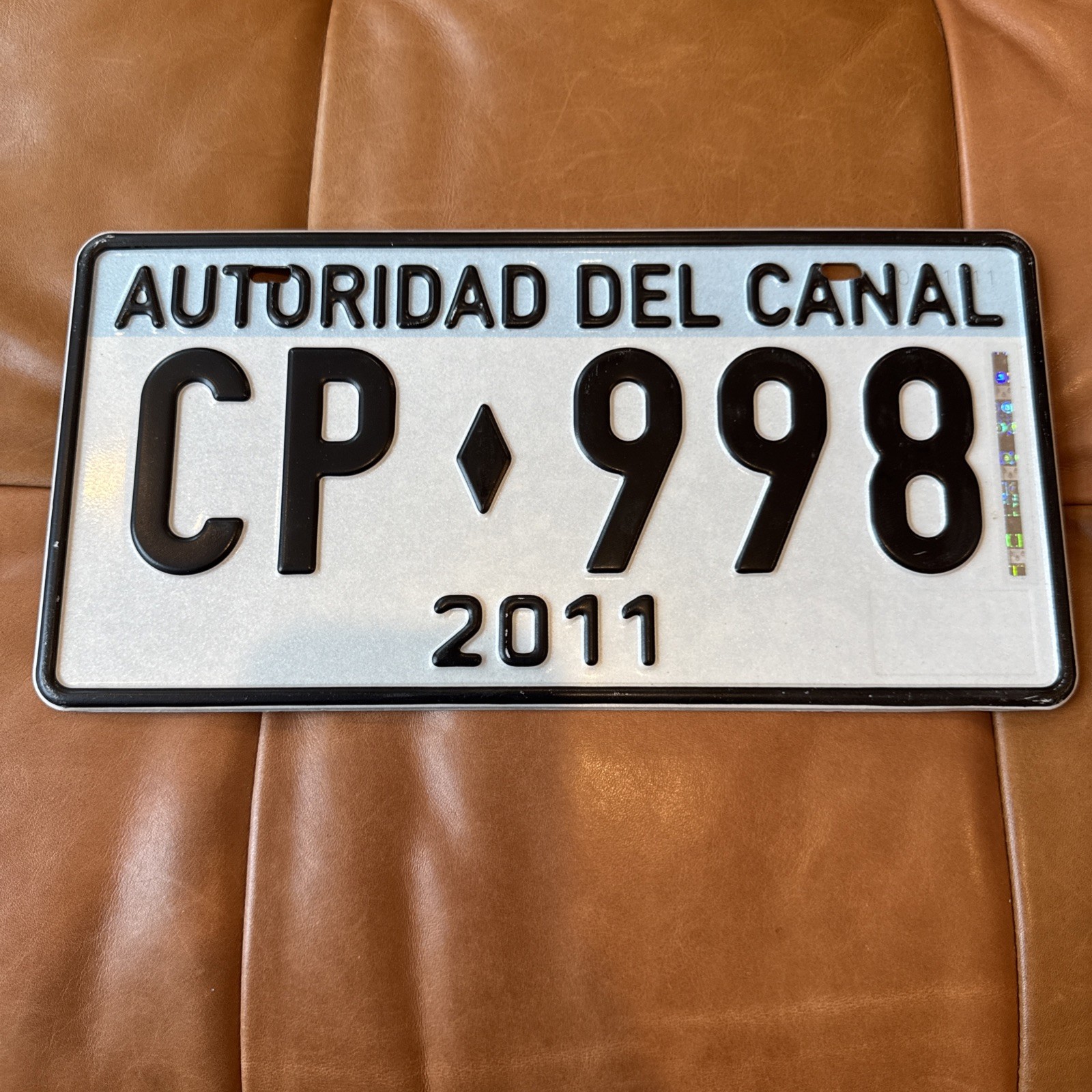 2011 Panama Canal Authority LICENSE PLATE # CP 998 Autoridad Del Canal Mint 2011 Panama Canal Authority LICENSE PLATE # CP 998 Autoridad Del Canal Mint
