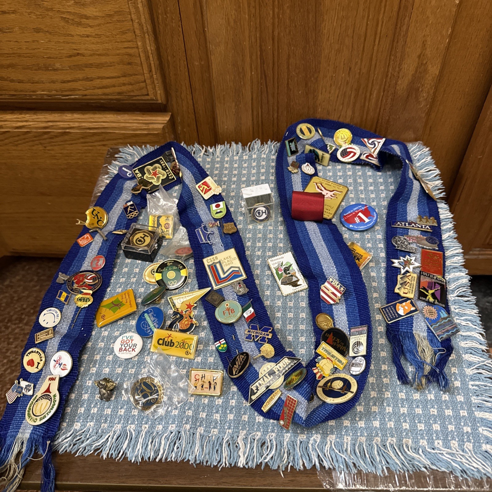 Vintage Olympic Team USA Volleyball Pins Lot Chop LPGA Dog