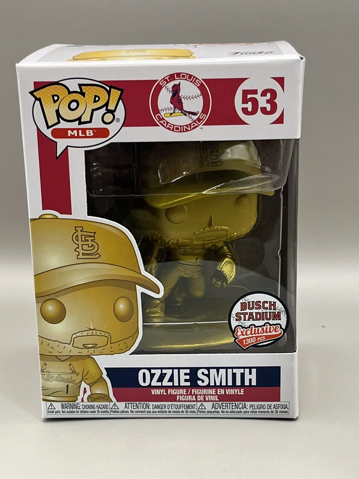 Ozzie Smith Funko Pop Gold Version St. Louis Cardinals New In Box