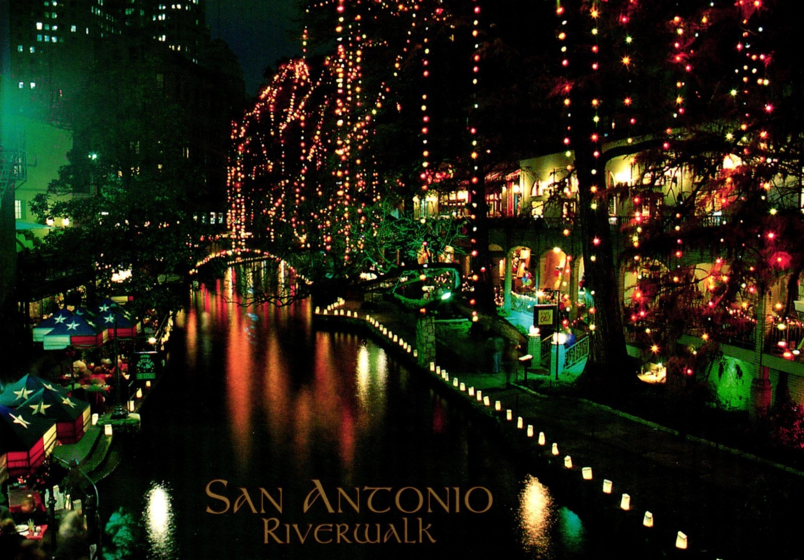 Riverwalk San Antonio Texas Postcard