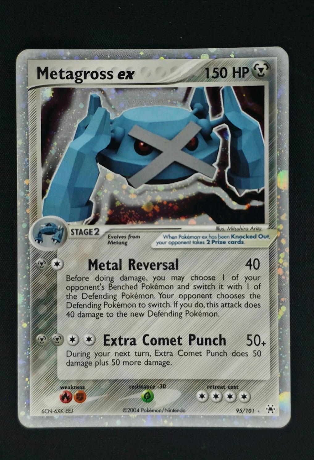 Pokemon Card Metagross Ex 95/101 EX Hidden Legends Holo Rare ENG Exc