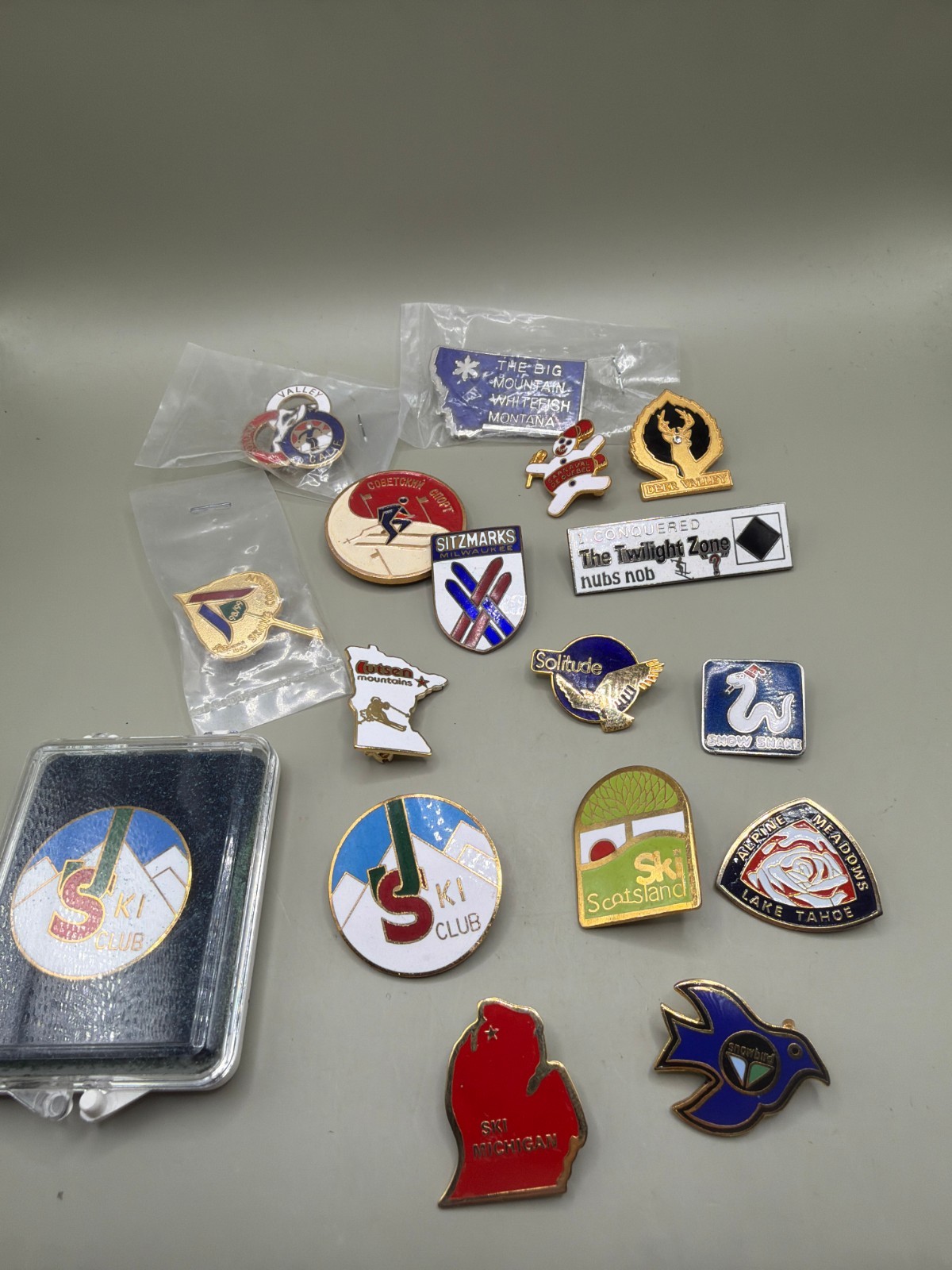 Vintage Ski Resort Pin Lot 17 Squaw Valley Aspen Deer Valley Snowbird Solitude