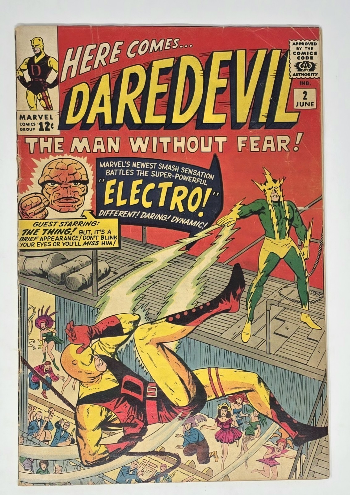 Daredevil #2 (Marvel Comics June 1964) 2ND APPEARANCE ELECTRO MID GRADE 6.0-7.0