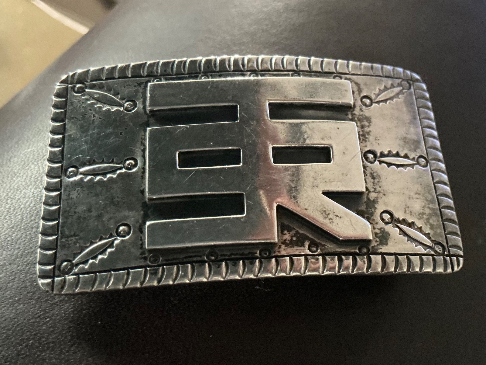 Smoke Tree Ranch - STR - Sterling Belt Buckle, Walt Disney's Palm Springs Ranch Smoke Tree Ranch - STR - Sterling Belt Buckle, Walt Disney's Palm Springs Ranch