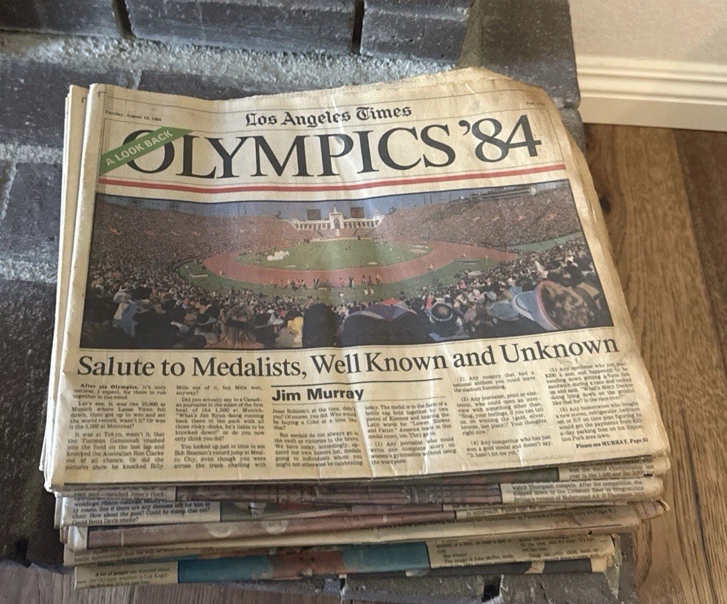 1984 OLYMPIC GAMES Vintage Newspaper LA Times (Complete Set of 24) 1984 OLYMPIC GAMES Vintage Newspaper LA Times (Complete Set of 24)