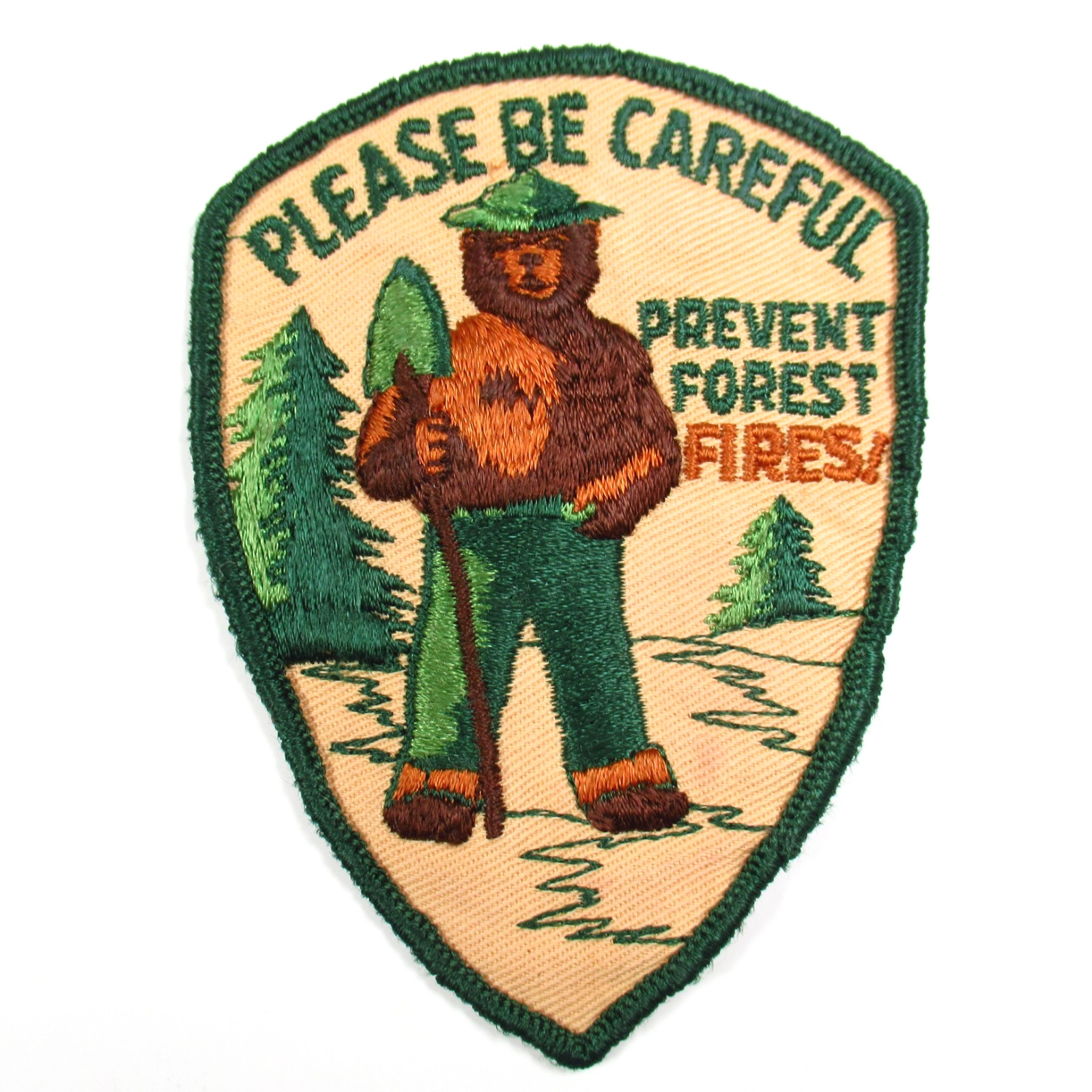 Smokey Bear Patch Vintage 1975 Please Be Careful Prevent Forest Fires Smokey Bear Patch Vintage 1975 Please Be Careful Prevent Forest Fires