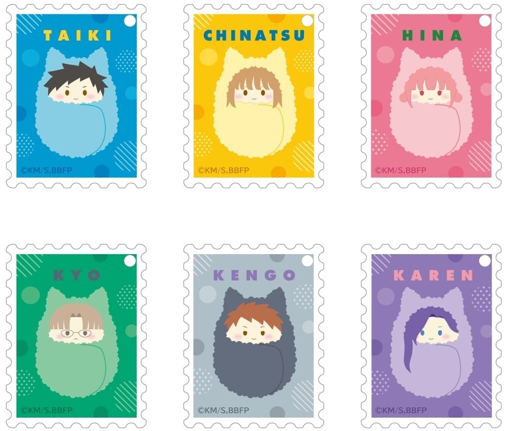 Ao no Hako Acrylic Keychain Set of 6 Stamp Style