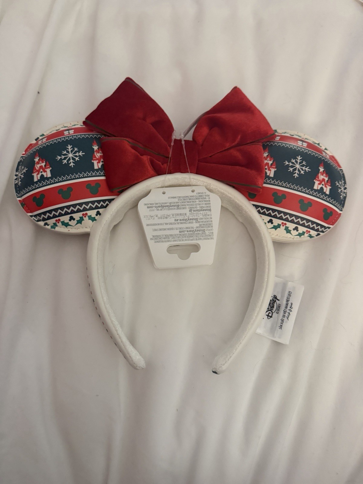2026 Disney Parks Christmas Holiday Castle Minnie Mouse Ears Ear Headband New 2026 Disney Parks Christmas Holiday Castle Minnie Mouse Ears Ear Headband New