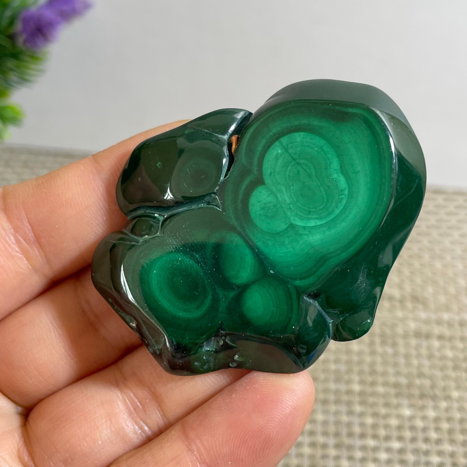 37g Genuine Malachite Crystal Slice Slab, Home Decor, Quartz Crystal Polished 37g Genuine Malachite Crystal Slice Slab, Home Decor, Quartz Crystal Polished
