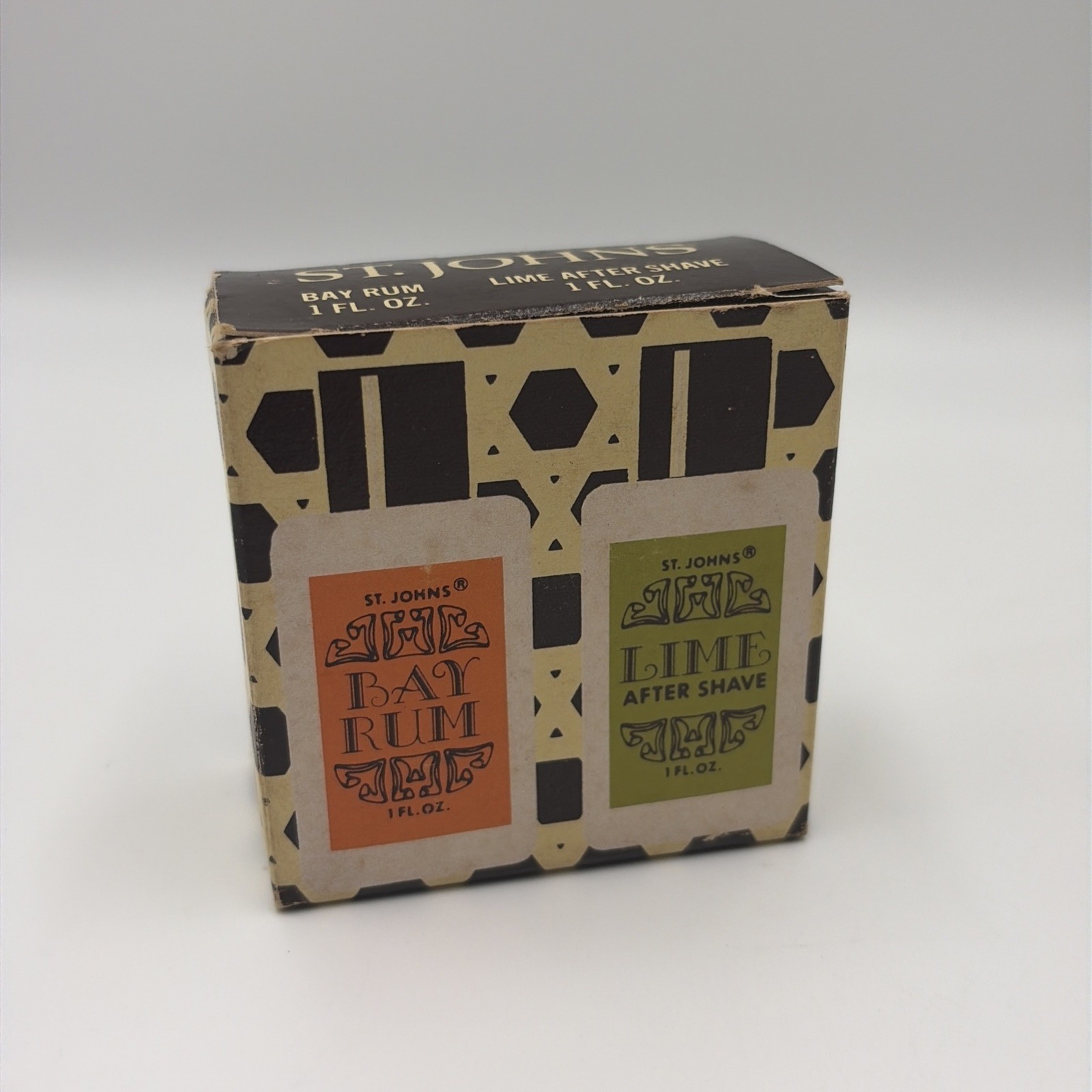 Vintage St. Johns Fragrance Co. Bay Rum & Lime After Shave Travel Gift Set Vintage St. Johns Fragrance Co. Bay Rum & Lime After Shave Travel Gift Set
