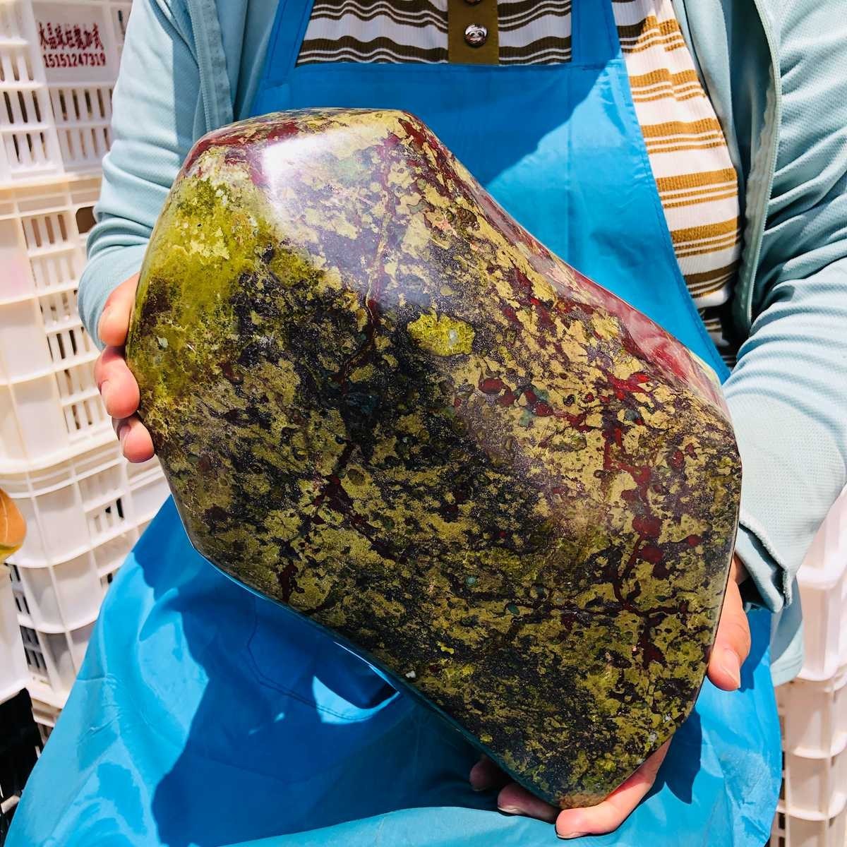 19.1LB Natural Large Polished Dragon Blood Jasper Freeform Mineral Specimen 5954