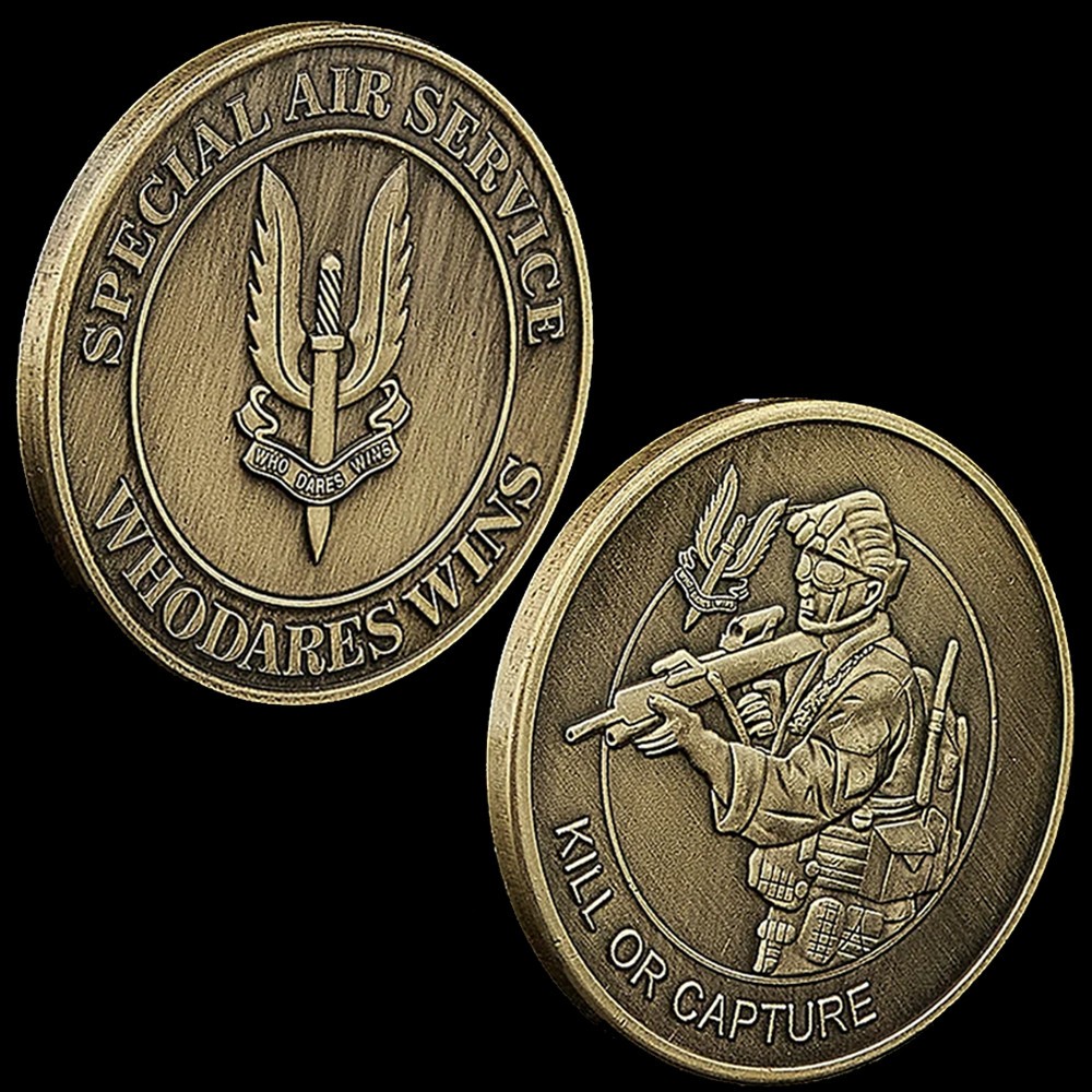 British Special Air Service Challenge Coin Military Collectable 1-pc 3D British Special Air Service Challenge Coin Military Collectable 1-pc 3D