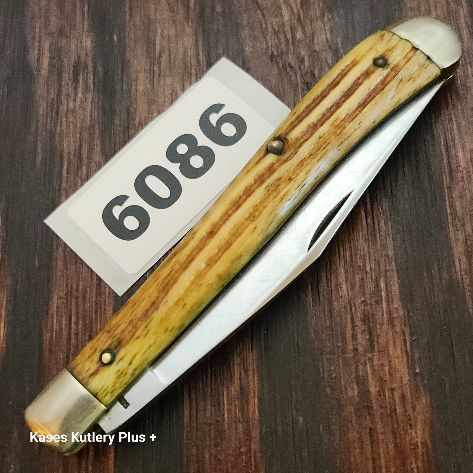 Vintage Queen Steel Slim Line Trapper Folding Pocket Knife Made In USA 1946-48 Vintage Queen Steel Slim Line Trapper Folding Pocket Knife Made In USA 1946-48