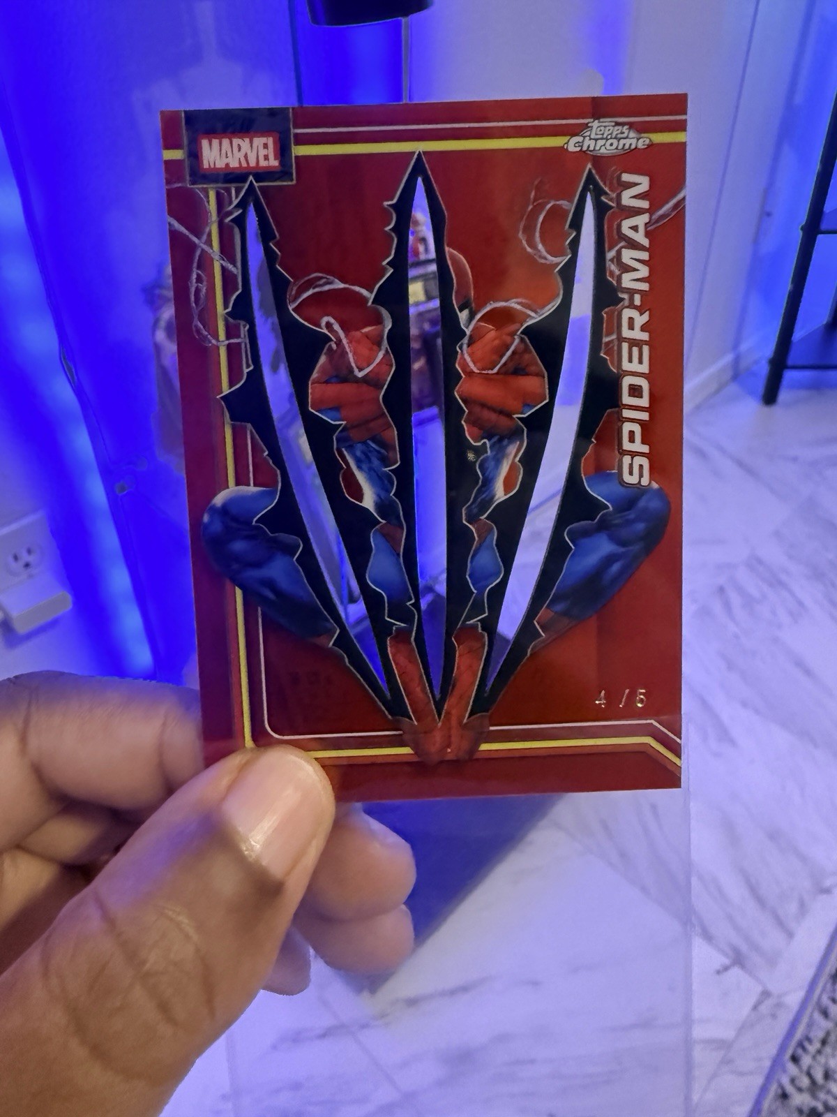 2026 Topps Chrome Marvel Spider-Man #163 RED CLAWED 4/5 SSP Wolverine RARE 2026 Topps Chrome Marvel Spider-Man #163 RED CLAWED 4/5 SSP Wolverine RARE