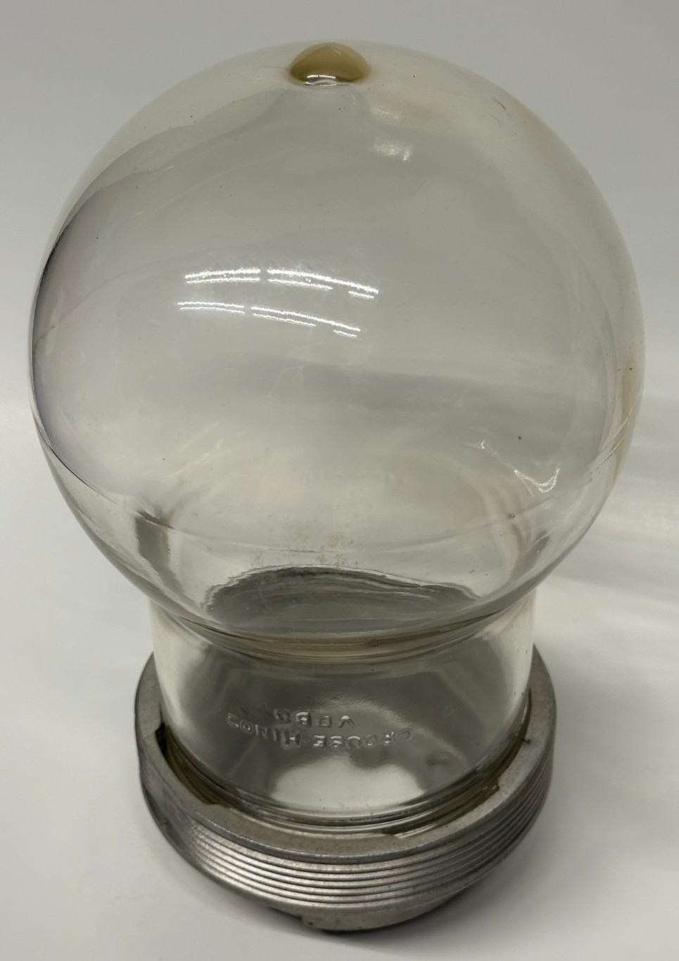 Vintage Crouse-Hinds VDB3 Explosion Proof Glass Globe Killark VFC-200 Guard Ring