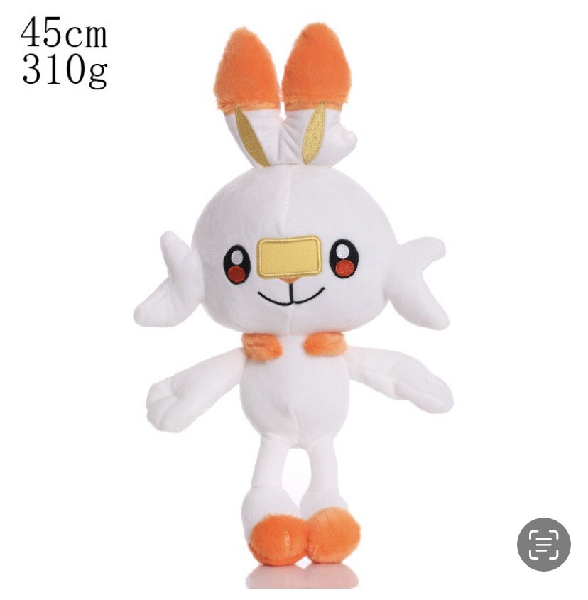 Brand New Pokemon scorbunny plush Jumbo 17-18 Inches Plush Figure - U.S Seller