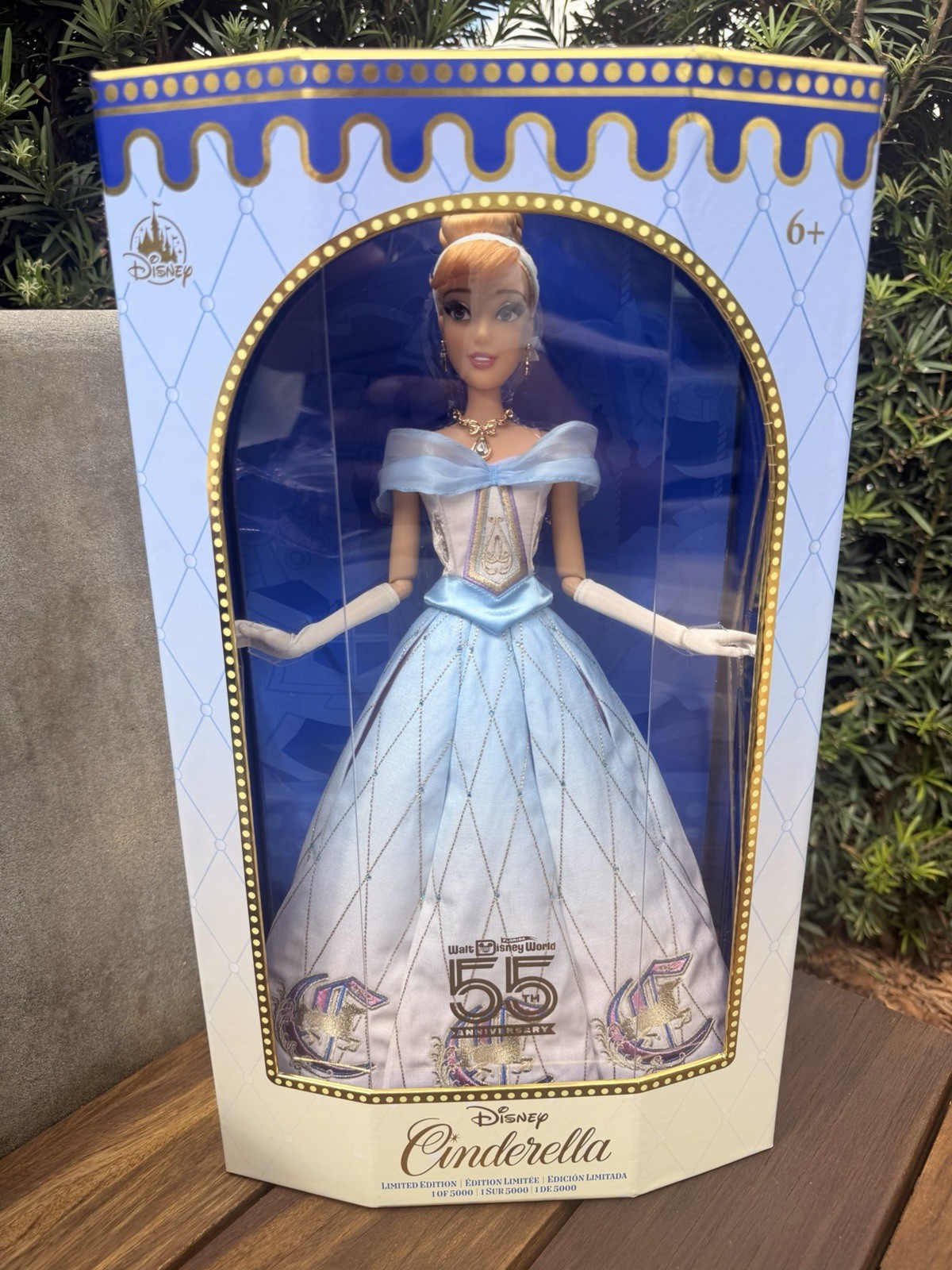 Disney Cinderella Doll Walt Disney World 55th Anniversary Limited Edition NEW Disney Cinderella Doll Walt Disney World 55th Anniversary Limited Edition NEW