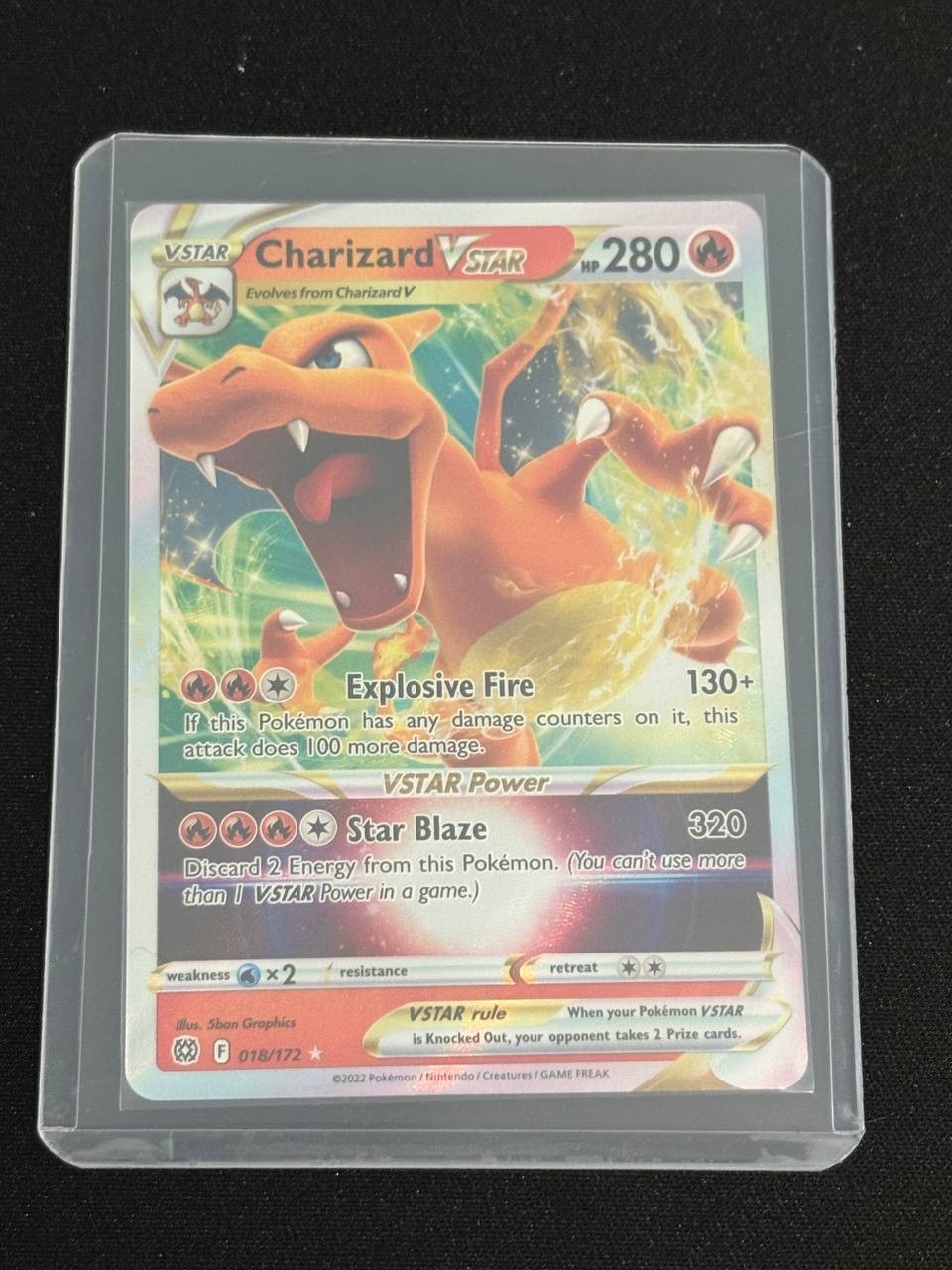 Pokemon Charizard VSTAR 018/172 Brilliant Stars Ultra Rare NM PSA Ready CGC Pokemon Charizard VSTAR 018/172 Brilliant Stars Ultra Rare NM PSA Ready CGC