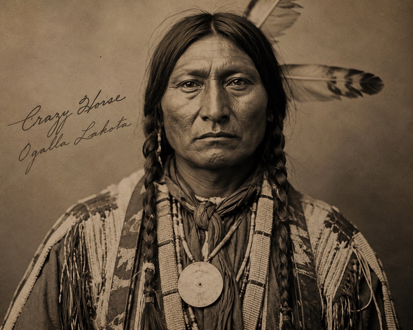 pt243 Crazy Horse Chief Native American pt243 Crazy Horse Chief Native American