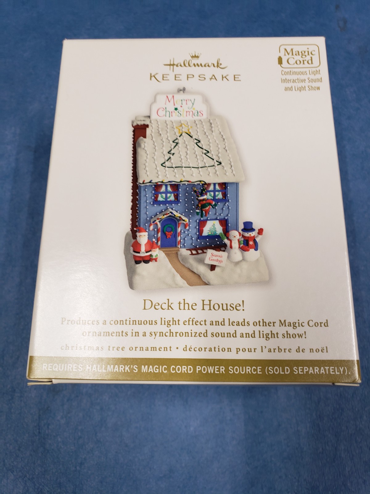 Hallmark Keepsake 2012 Deck The House Christmas Ornament Magic Light & Sound Hallmark Keepsake 2012 Deck The House Christmas Ornament Magic Light & Sound