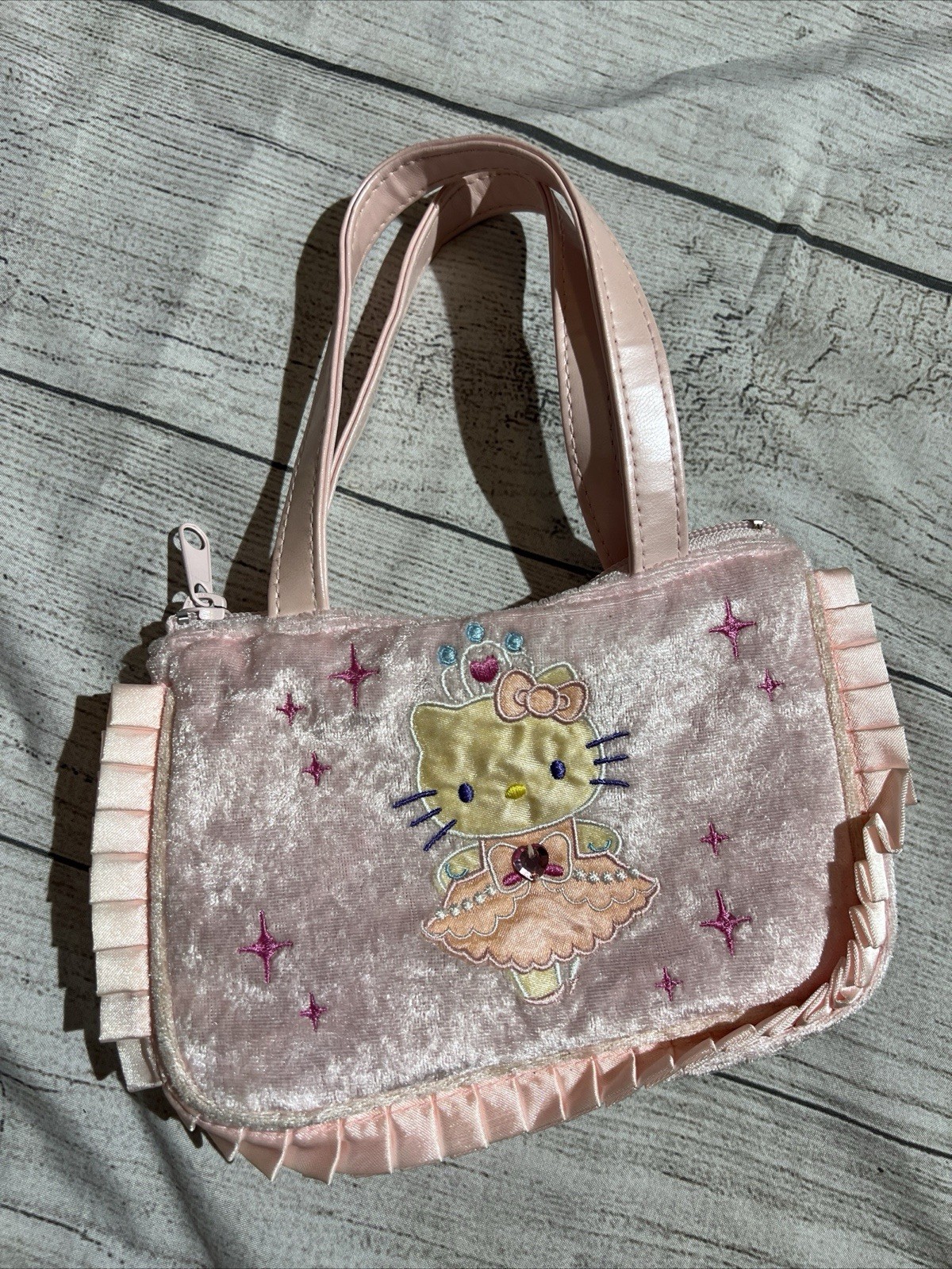 Vtg Hello Kitty Sanrio Purse Velvet Ballerina Tulle Collectable