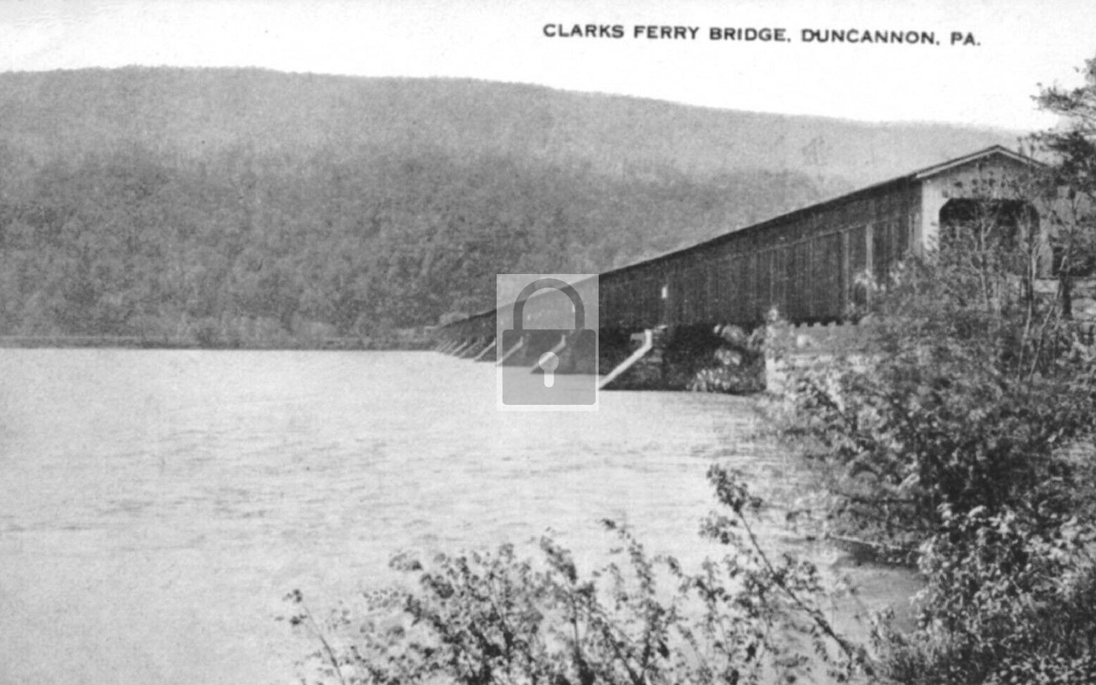 Clarks Ferry Bridge Duncannon Pennsylvania PA - Reprint Clarks Ferry Bridge Duncannon Pennsylvania PA - Reprint