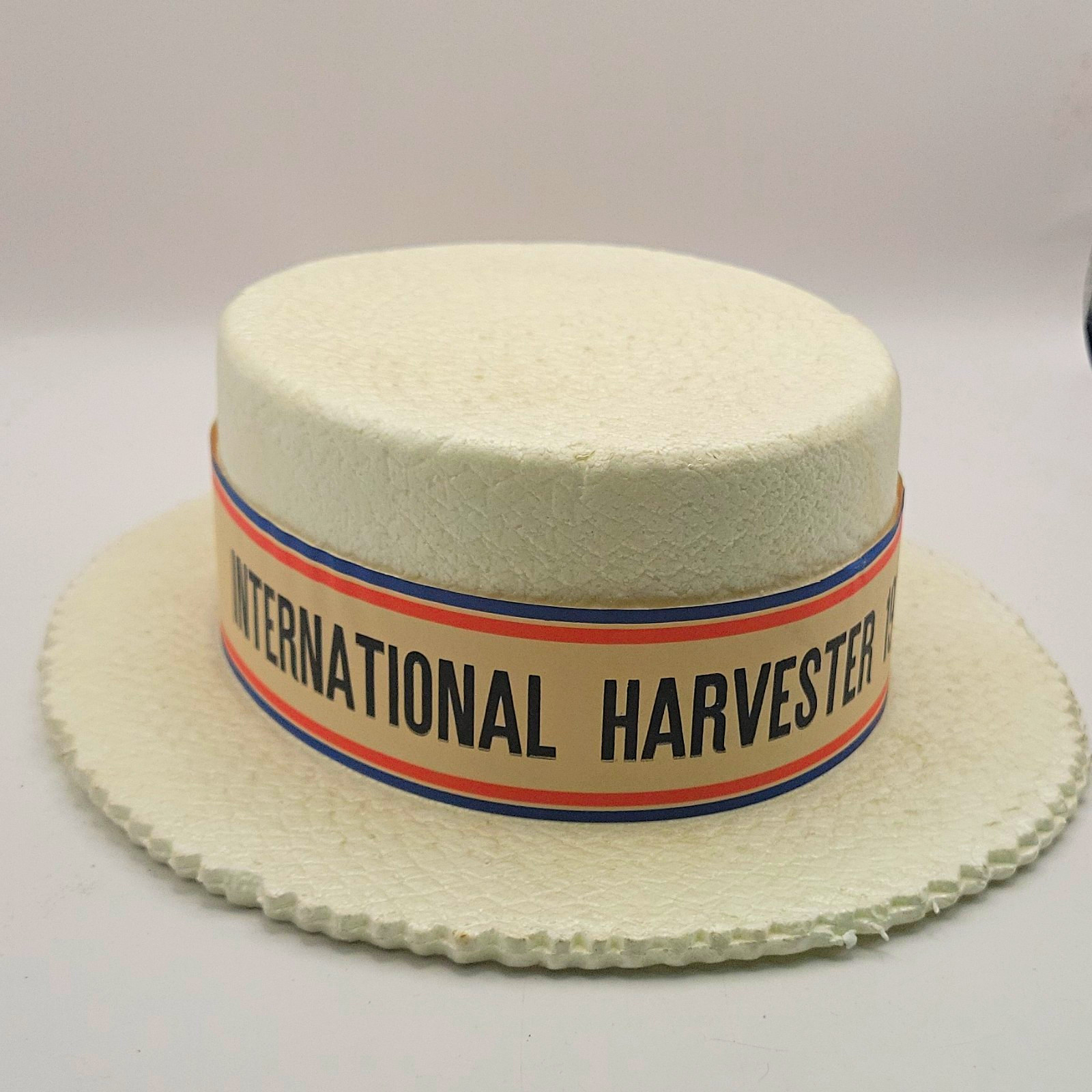 Rare International Harvester 1976 Vintage Campaign Styro..Cap, White, Original Rare International Harvester 1976 Vintage Campaign Styro..Cap, White, Original
