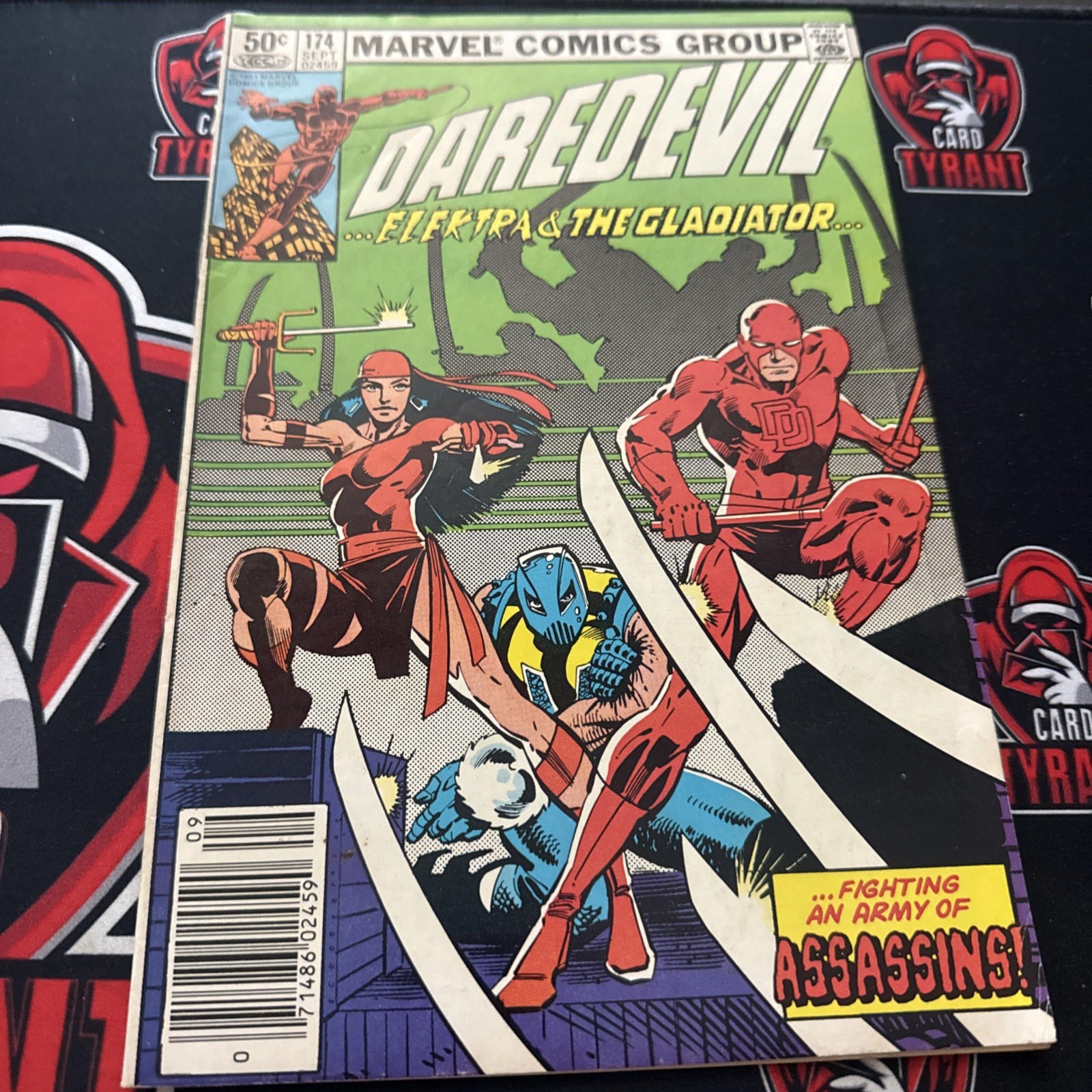 Daredevil #174 Newsstand Variant Elektra 1st appearance of the Hand Marvel