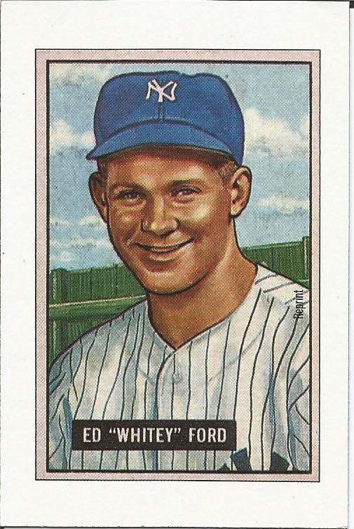 Ed Whitey Ford 1989 Bowman insert baseball card