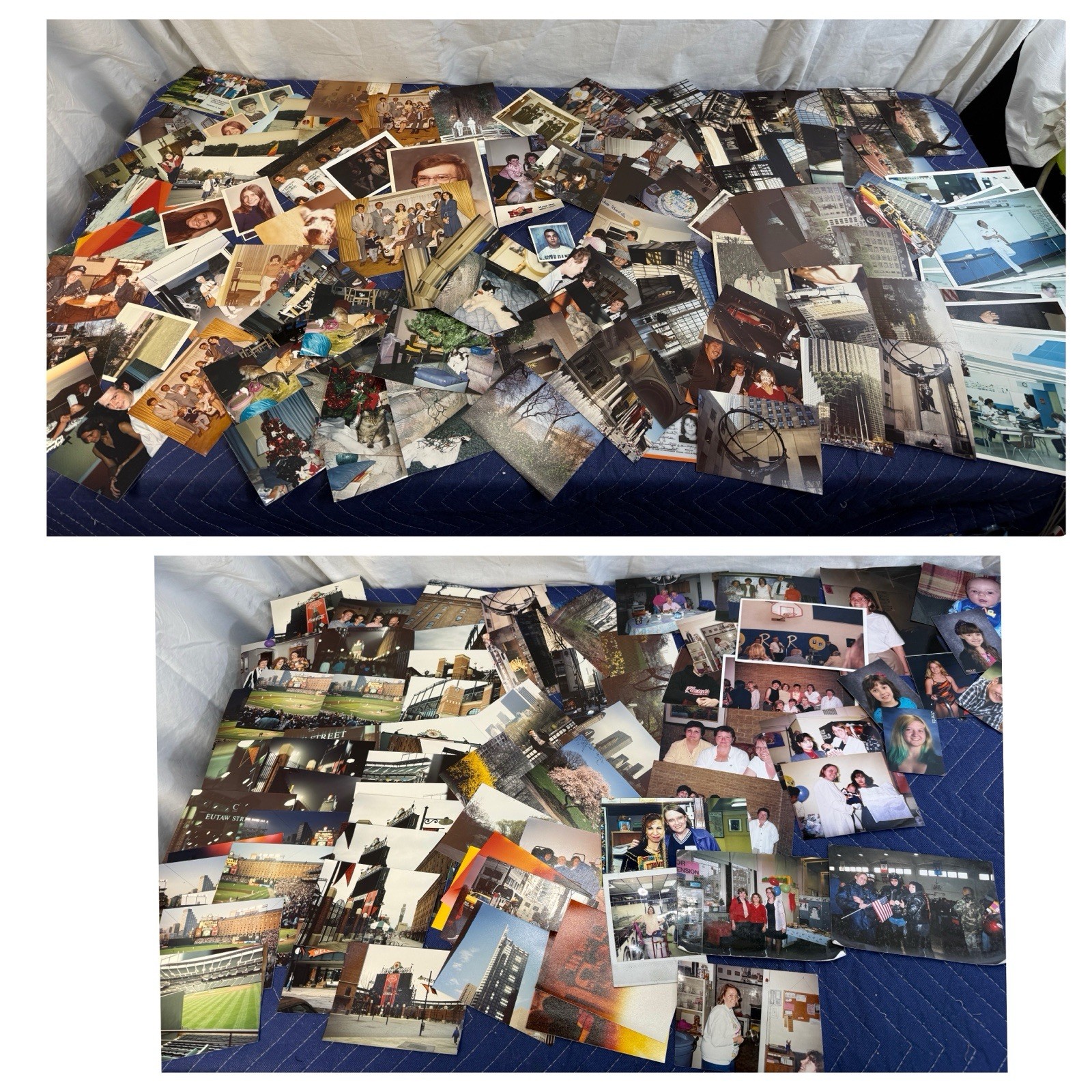 Huge Vintage Photo Lot Color B&W Snapshots Family Cars City Pet Ephemera Crafts