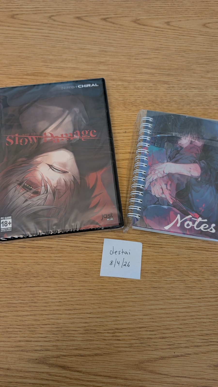 Slow Damage Game and Preorder Bonus Notebook - New, US Seller Slow Damage Game and Preorder Bonus Notebook - New, US Seller