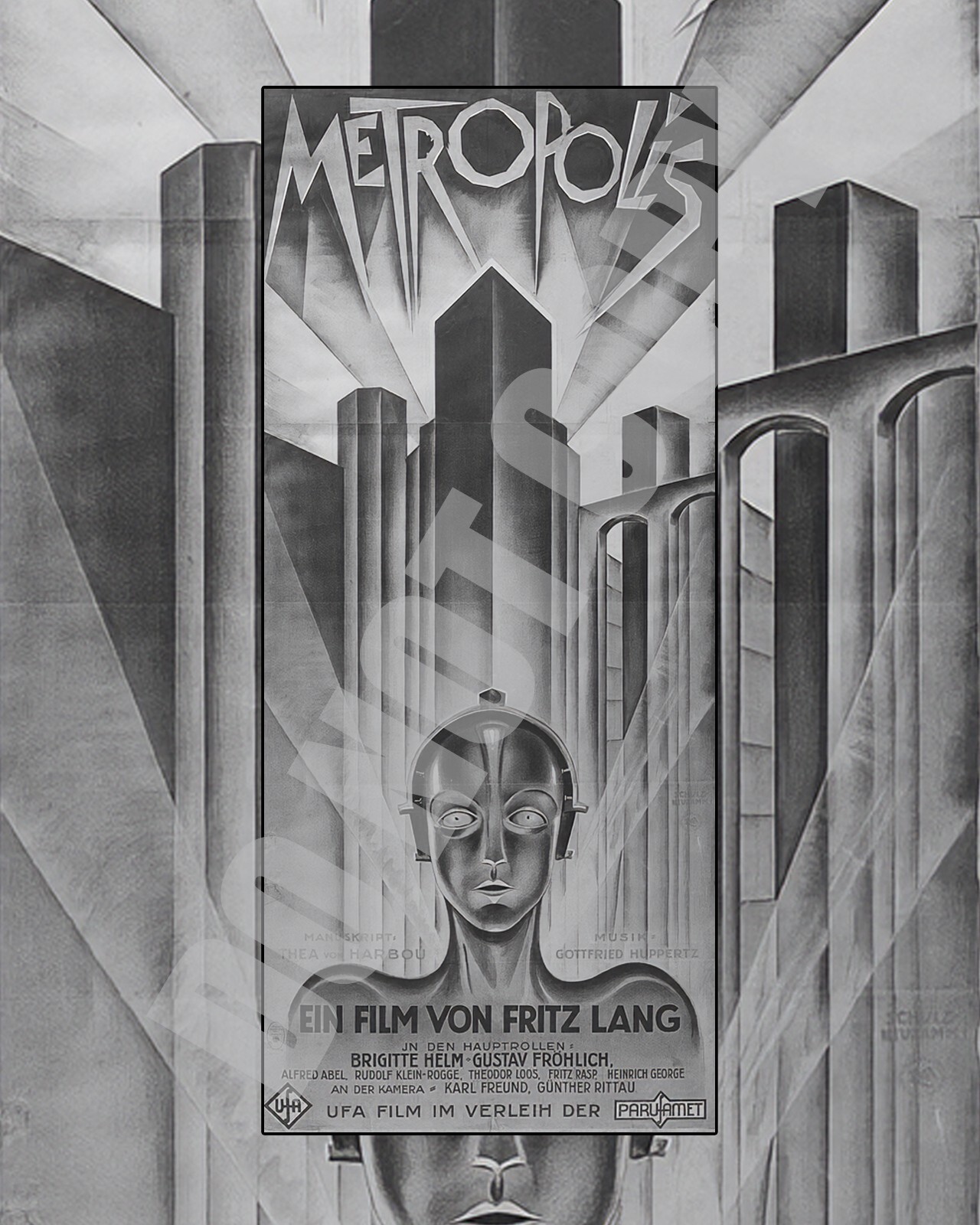 1927 Sci-Fi Metropolis Movie de Fritz Lang Poster Collage Art - B - 8x10 Photo 1927 Sci-Fi Metropolis Movie de Fritz Lang Poster Collage Art - B - 8x10 Photo