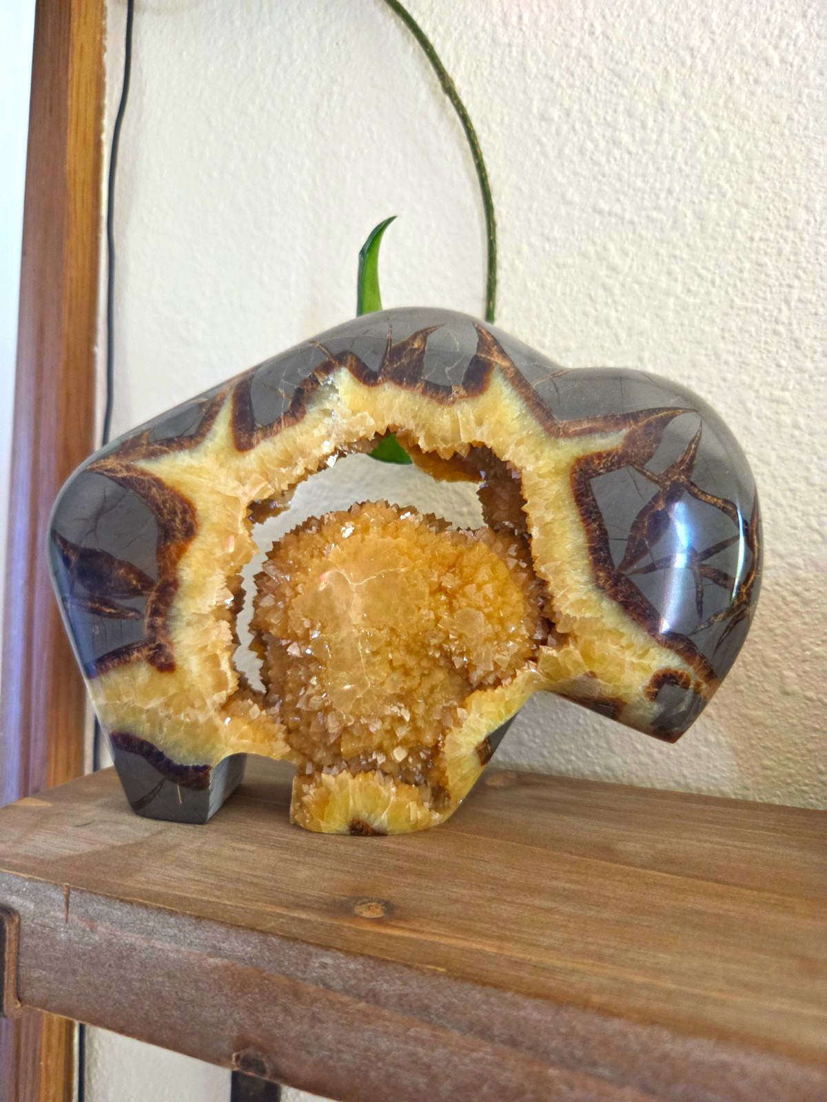 Septarian nodule buffalo carving buffalo heart Septarian nodule buffalo carving buffalo heart