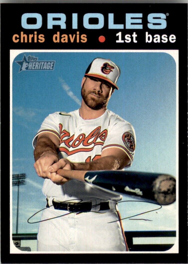 2020 Heritage High Number Base #519 Chris Davis - Baltimore Orioles
