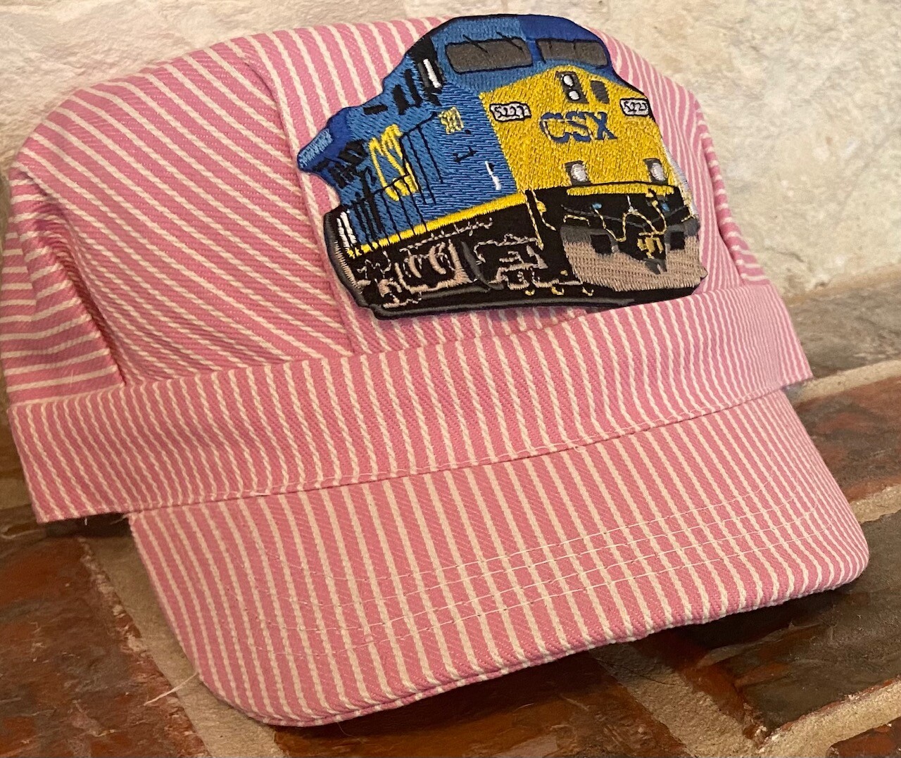 Engineer/Conductor PINK Cap /Hat-CSX Locomotive -adjustable-Adult or Child- NEW Engineer/Conductor PINK Cap /Hat-CSX Locomotive -adjustable-Adult or Child- NEW